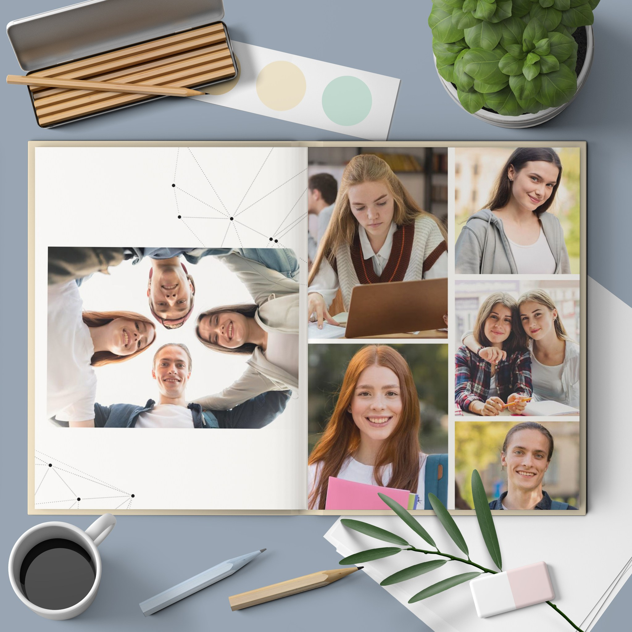 Дизайн «Хай-тек Нео» для медицинского колледжа. Medlori fotobook Выпускные альбомы в Липецке Лариса Медведева