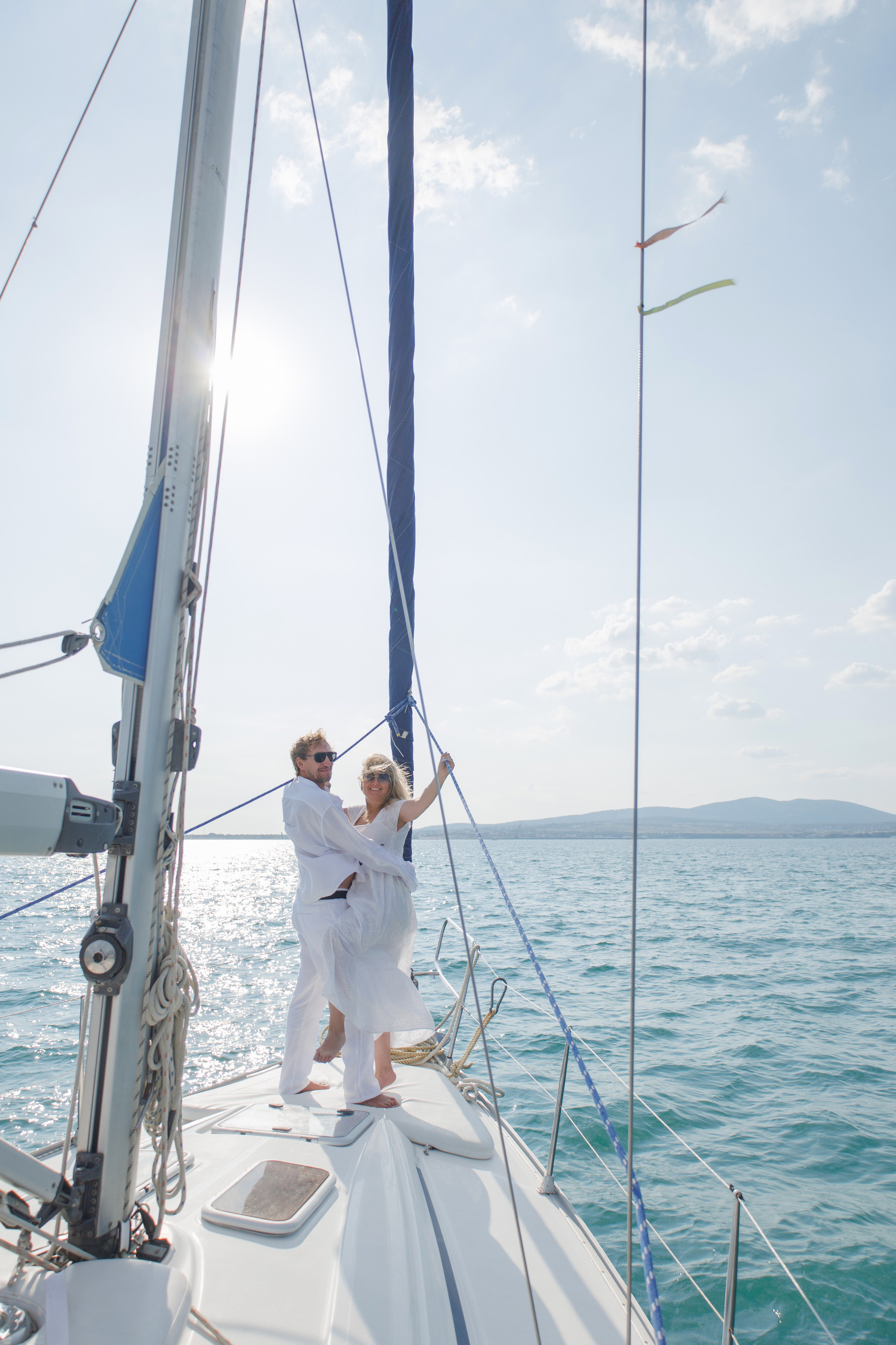 Лавстори на яхте. Семейный и портретный фотограф в Геленджике Любовь Бодрова