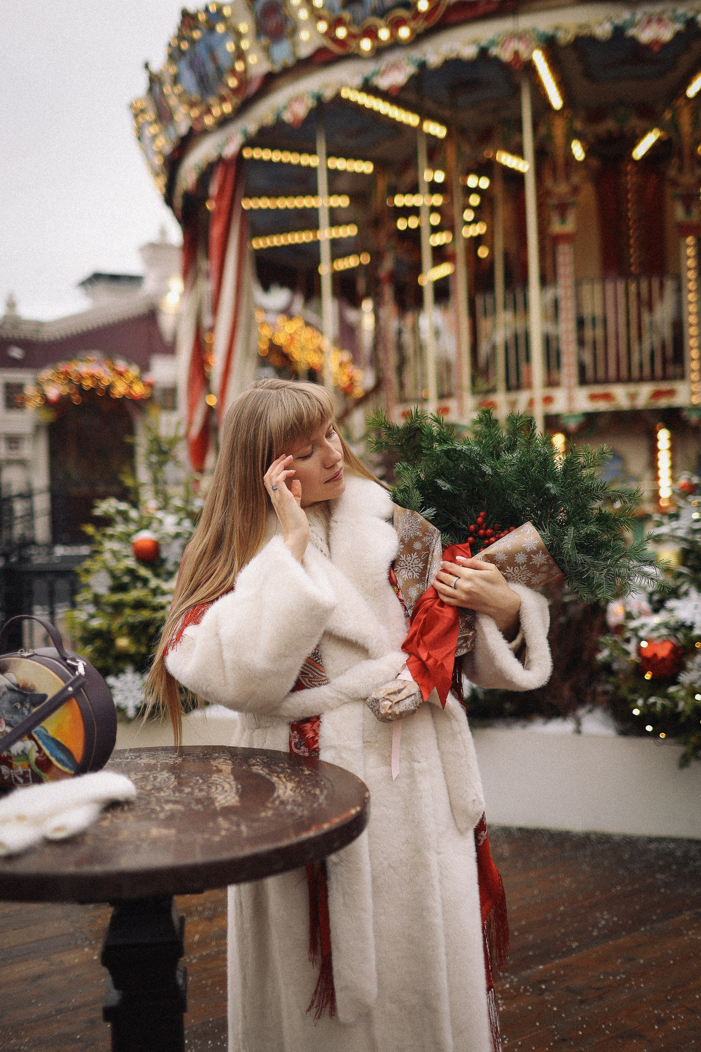 Новогодняя фотосессия на Гум Ярмарке. Фотограф Владимир Москва
