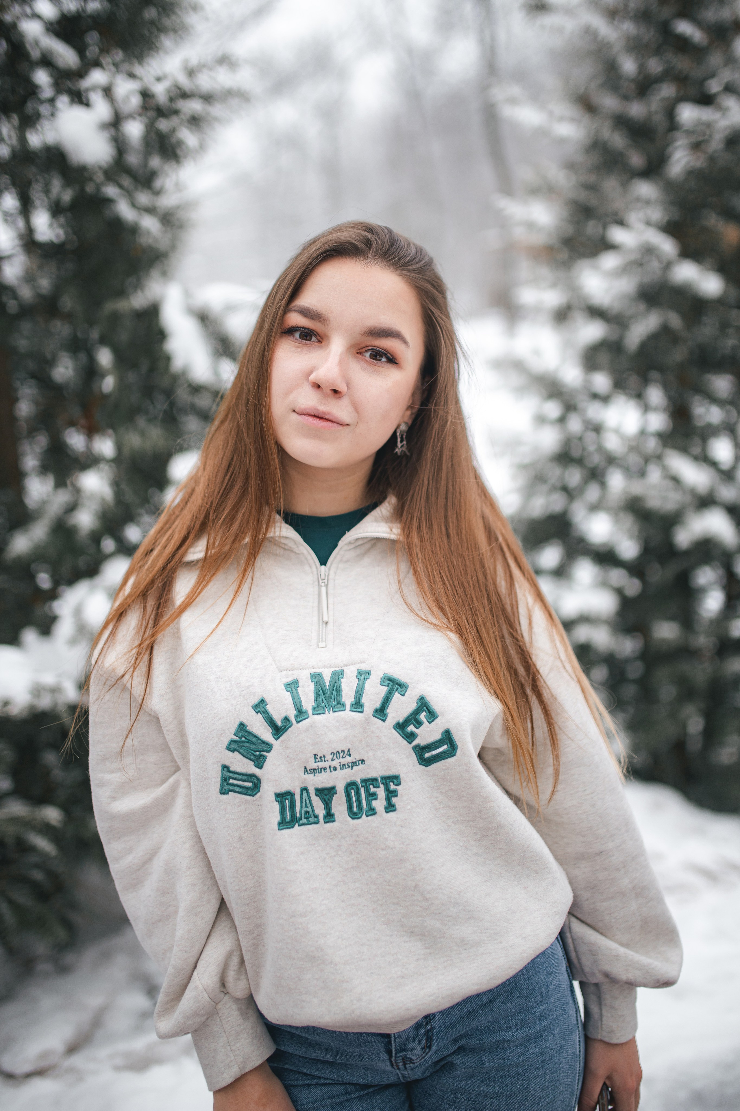 Валерия: снежная экспресс-история. Портретный и репортажный фотограф в Воронеже: Анастасия Пузикова