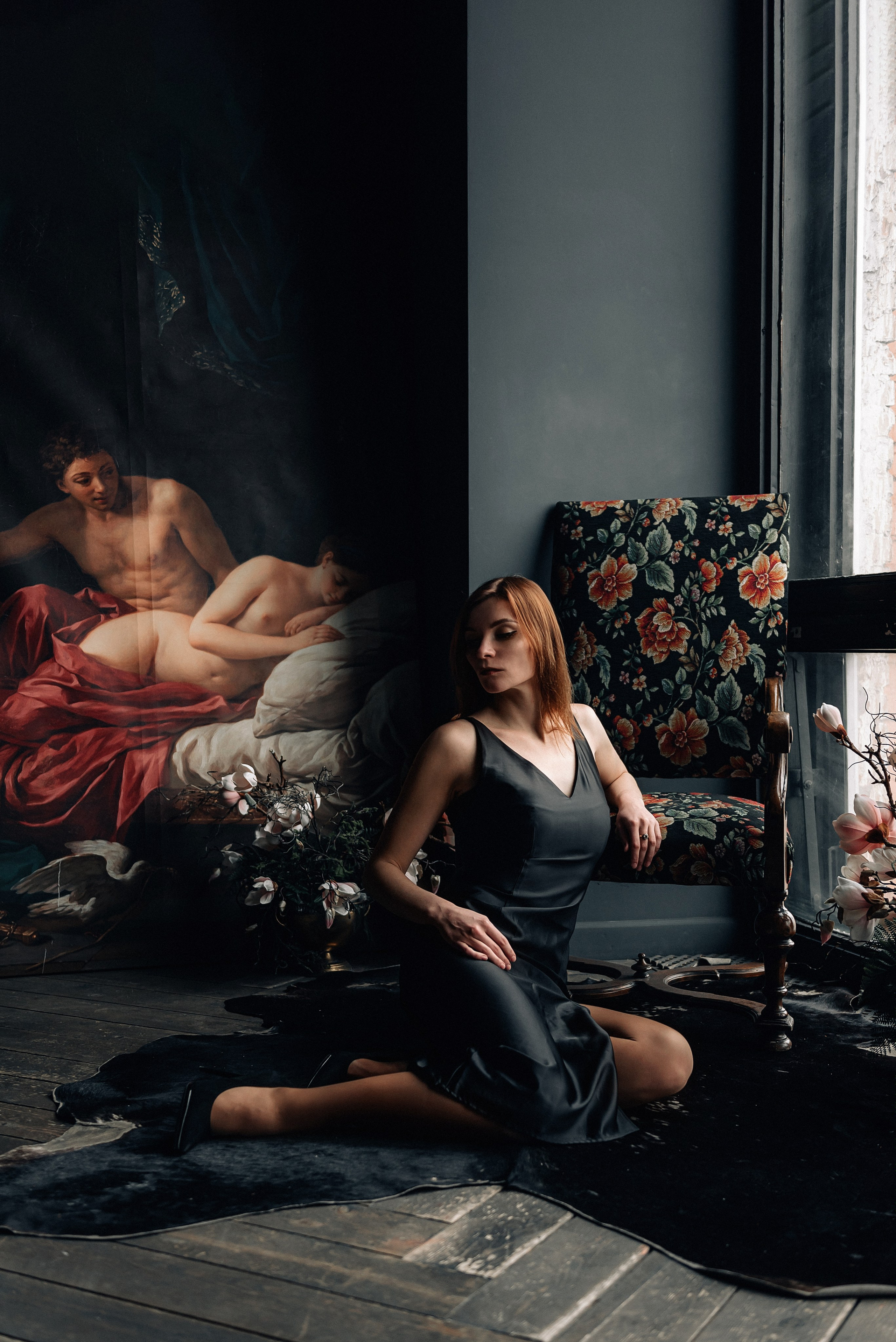 Женская фотосессия в фотостудии Nacked Sky. Портретный фотограф Москва Светлана Кашура