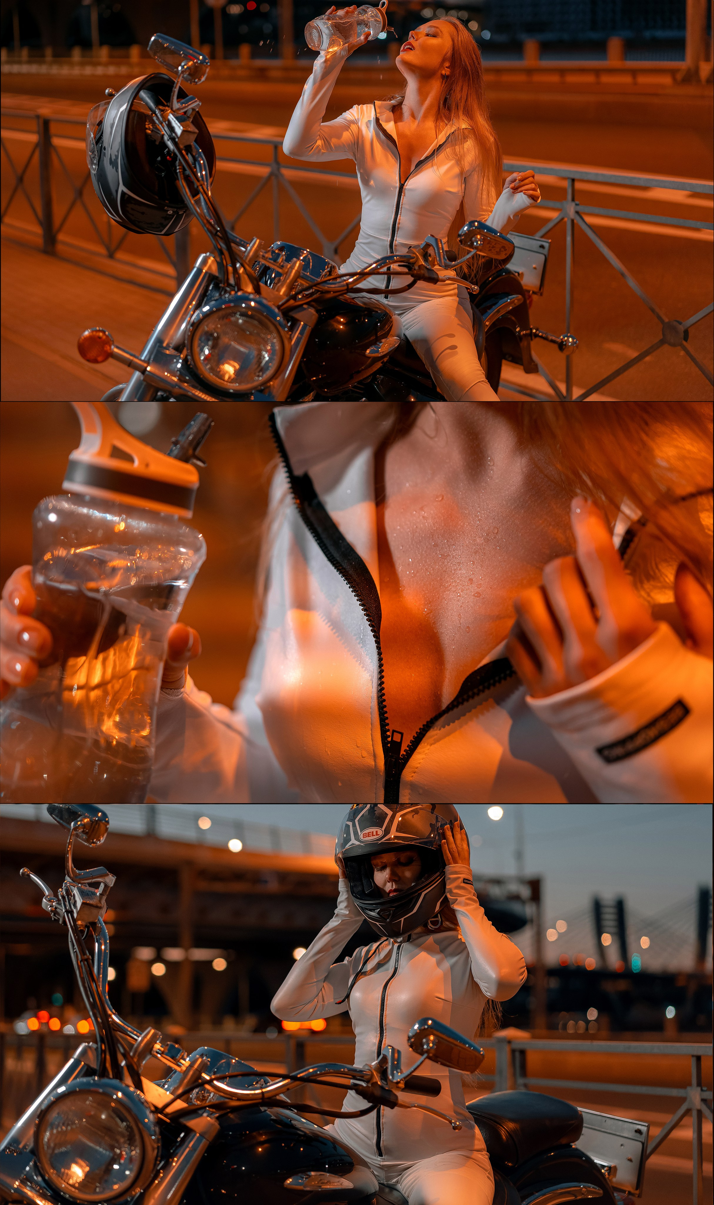 Уличная фотосессия с мотоциклом. Юля Дэй • Фотограф, Санкт-Петербург