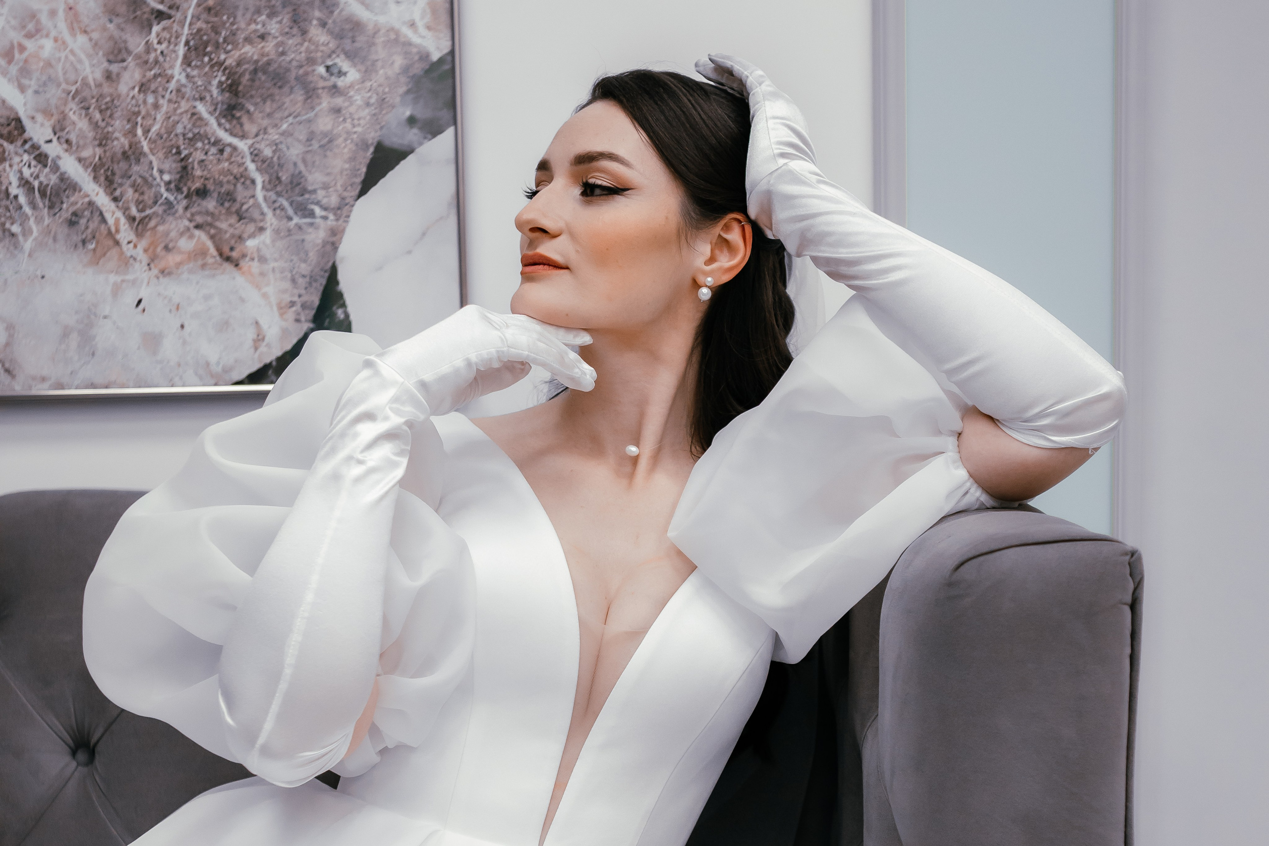 Свадебная фотосессия в Дворце Бракосочетания № 4. Свадебный фотограф в Москве