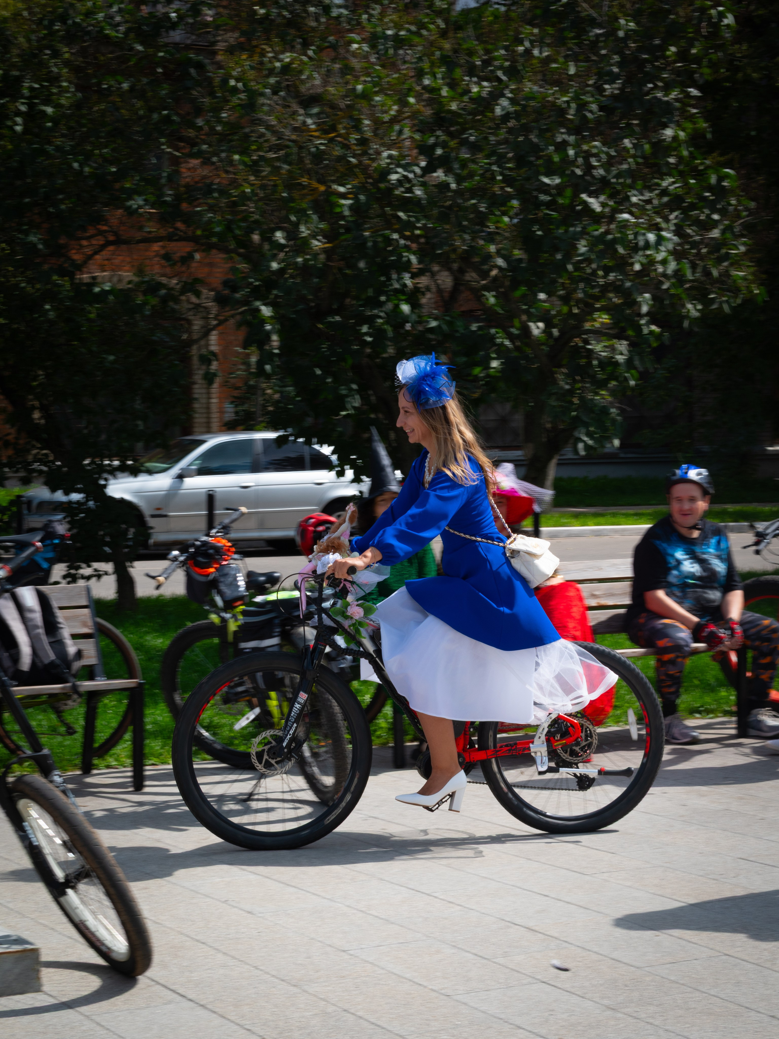 «Леди на велосипеде» — велопробег по г. Жуковскому 2025. Репортажный фотограф Сыбер Мартти