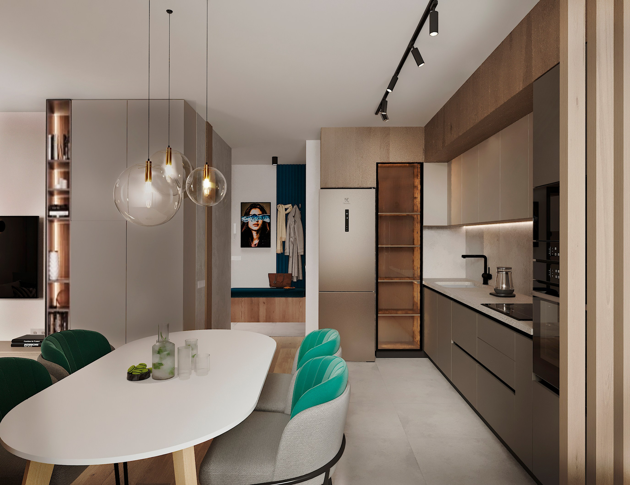 Современный интерьер с акцентами. Lina architector | Дизайн интерьера