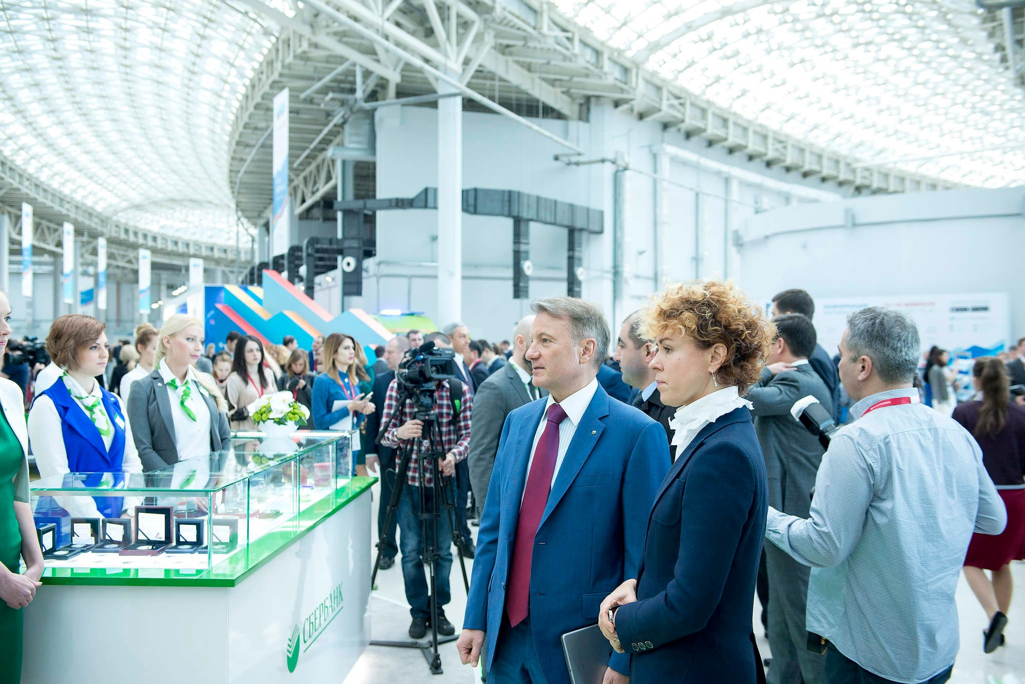 Герман Греф, председатель Сбербанка, на международном инвестиционном форуме в Сочи. Съемка для РБК в 2018 году.