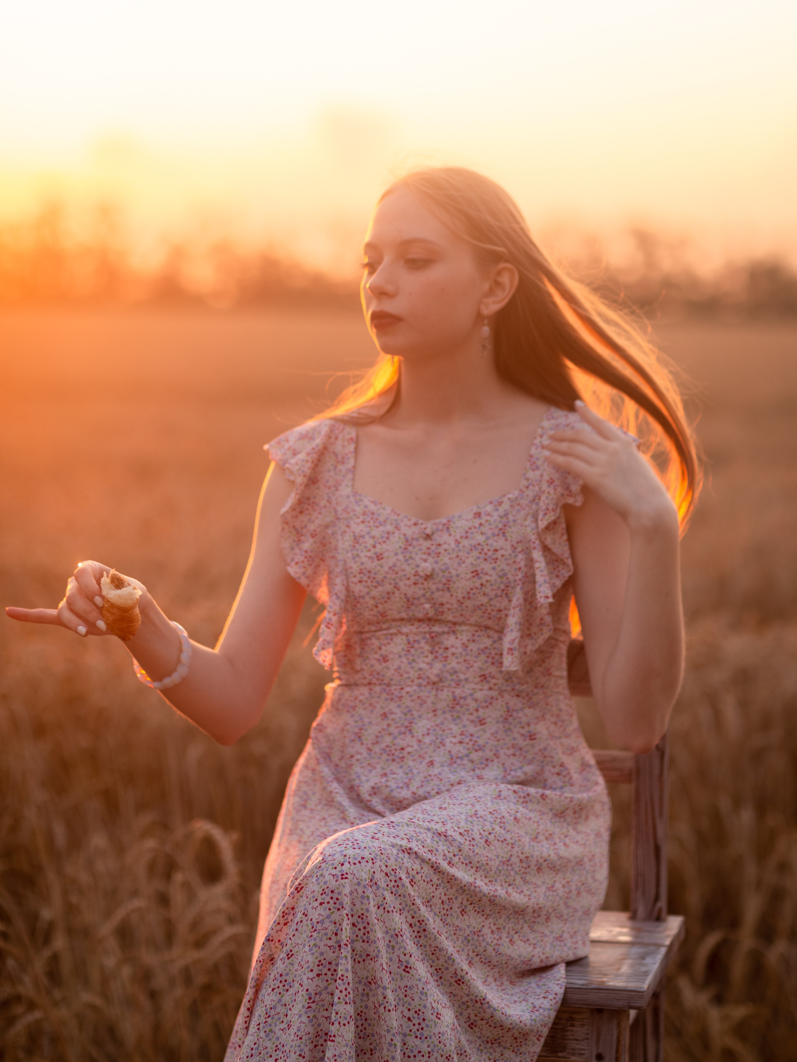 Закат в пшеничном поле. Фотограф в Приморско-Ахтарске Марьяна Чопко