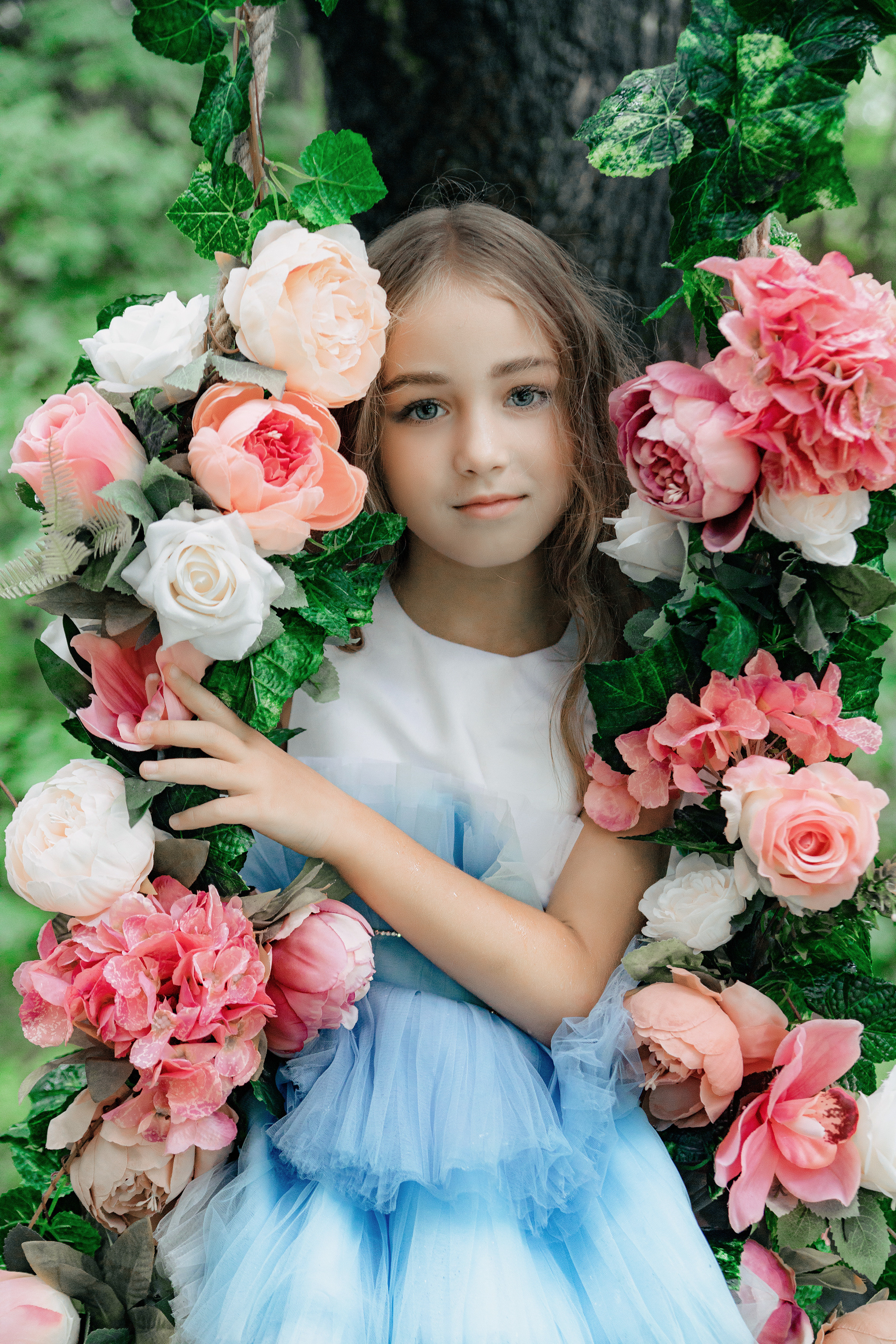 Фотопроект "Цветочные качели"