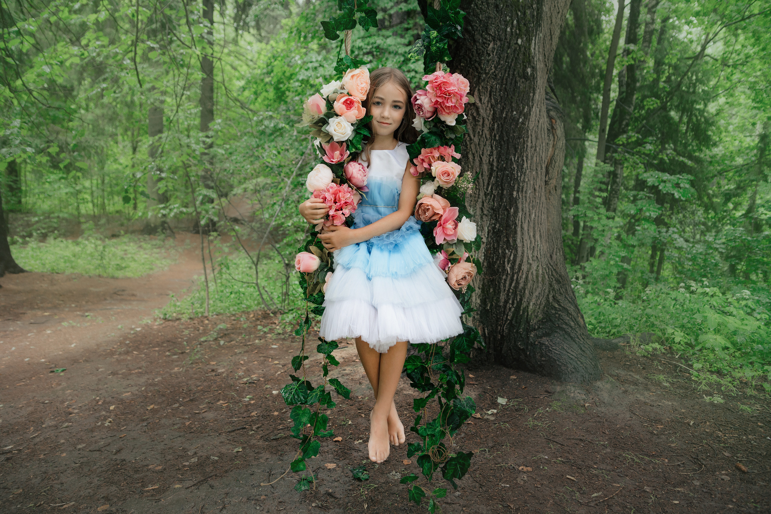 Фотопроект "Цветочные качели"