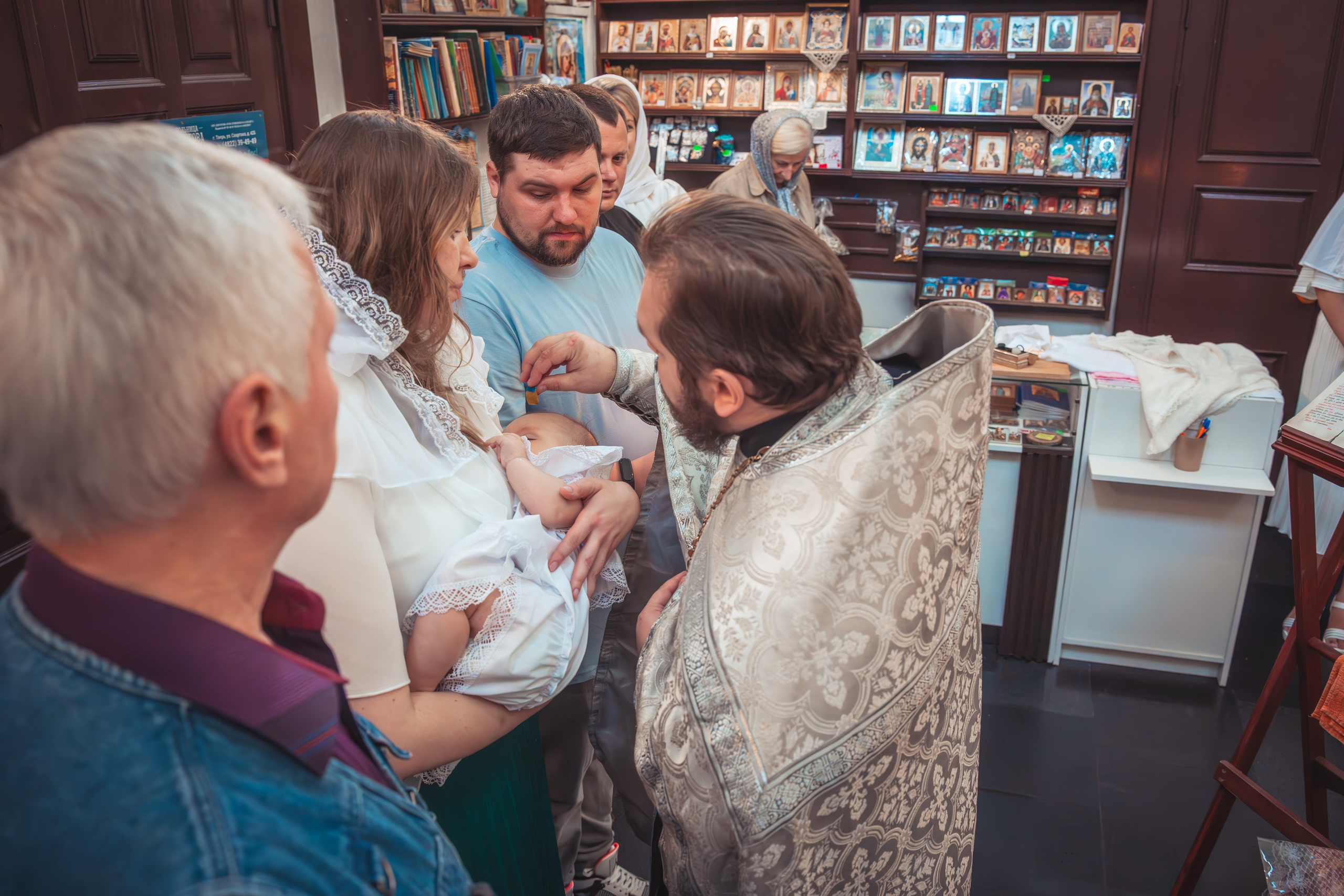 Крещение Анастасии в храме Михаила Тверского. Фотограф Евгений Егоров