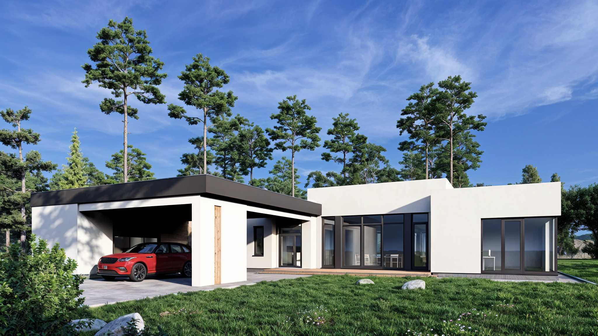 Белый минимал. Архитектурное проектирование