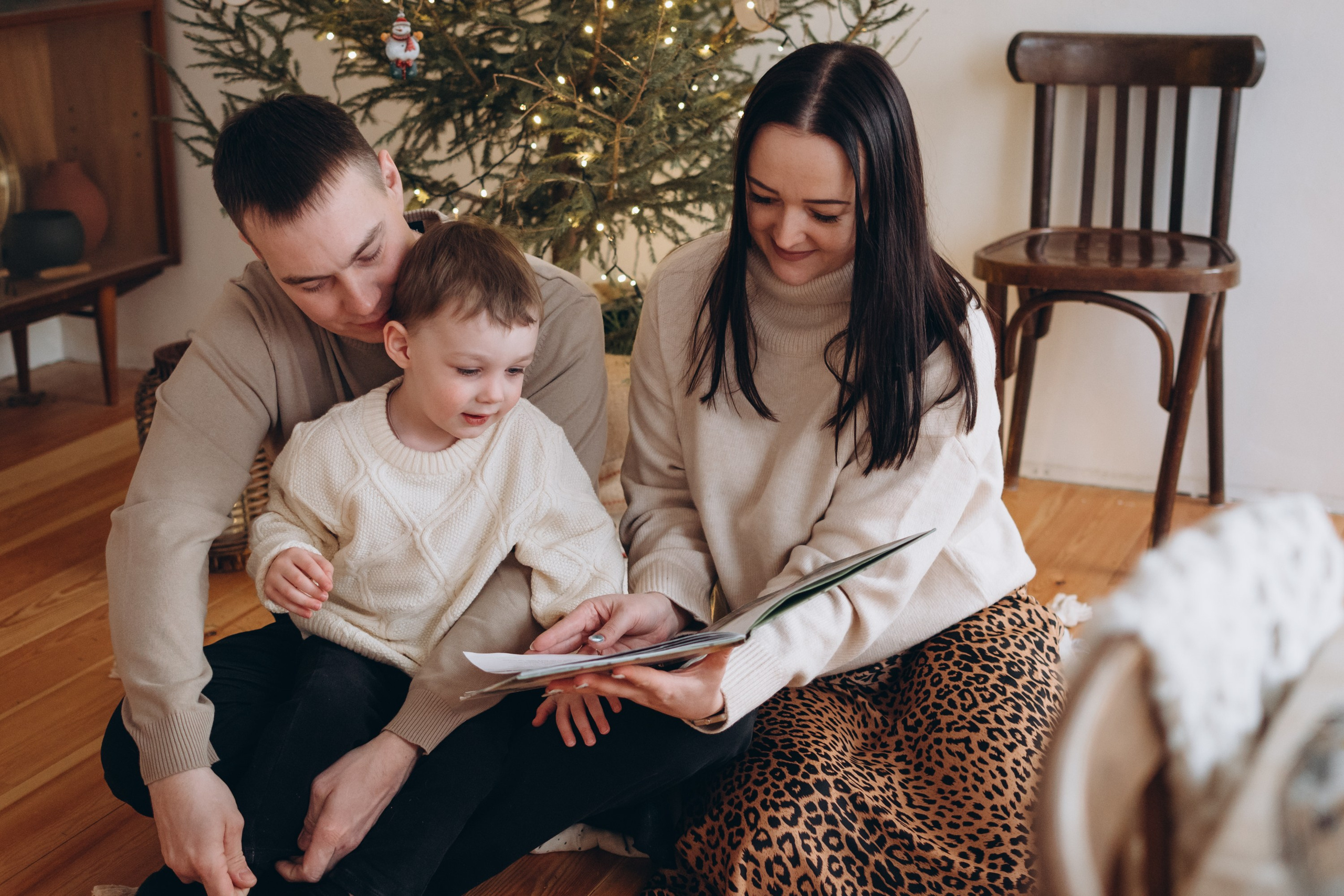 Новогодняя съемка Ольги с семьей. Семейный фотограф в Тюмени Ксения Мязитова