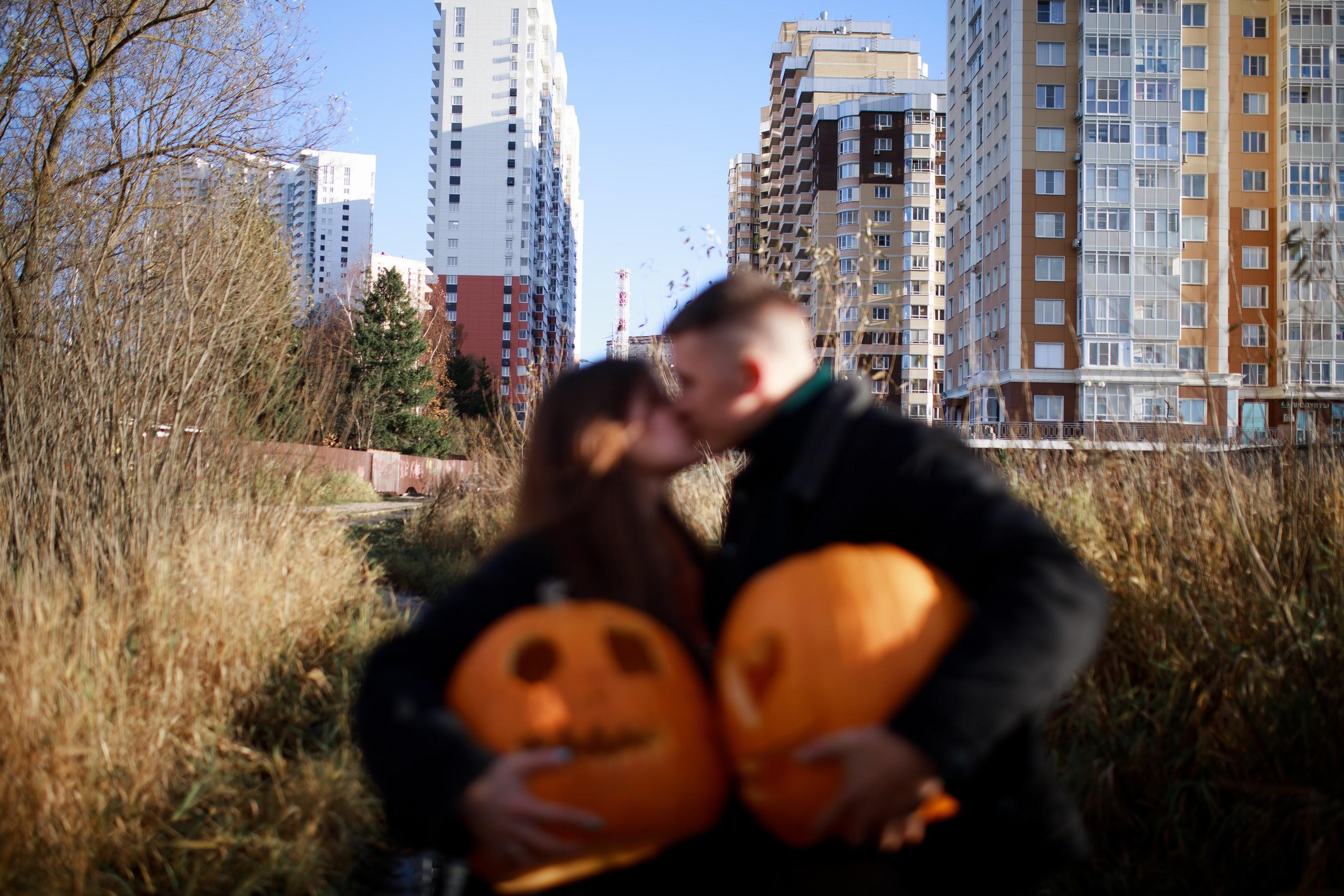Любовь в стиле Halloween. Семейный фотограф Елизавета Увицкая