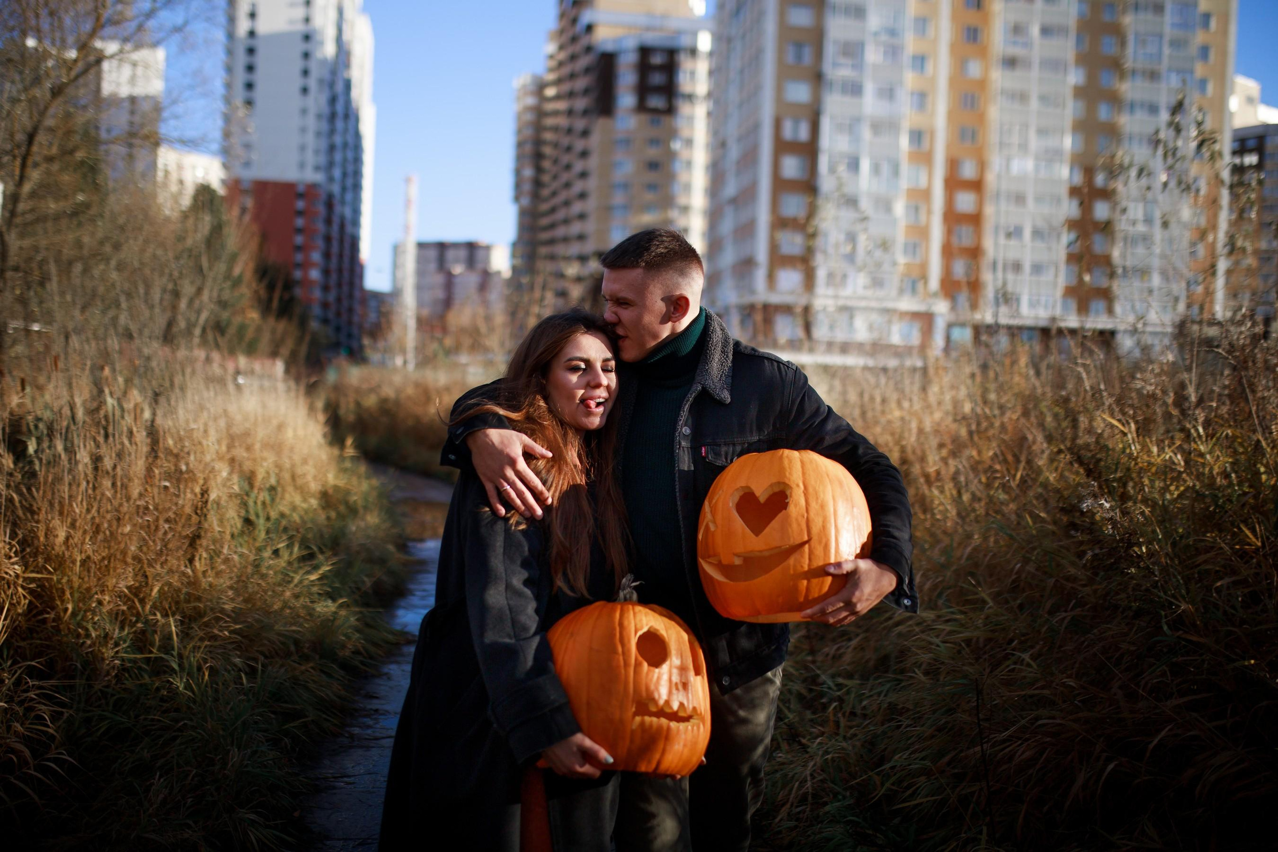 Любовь в стиле Halloween. Семейный фотограф Елизавета Увицкая