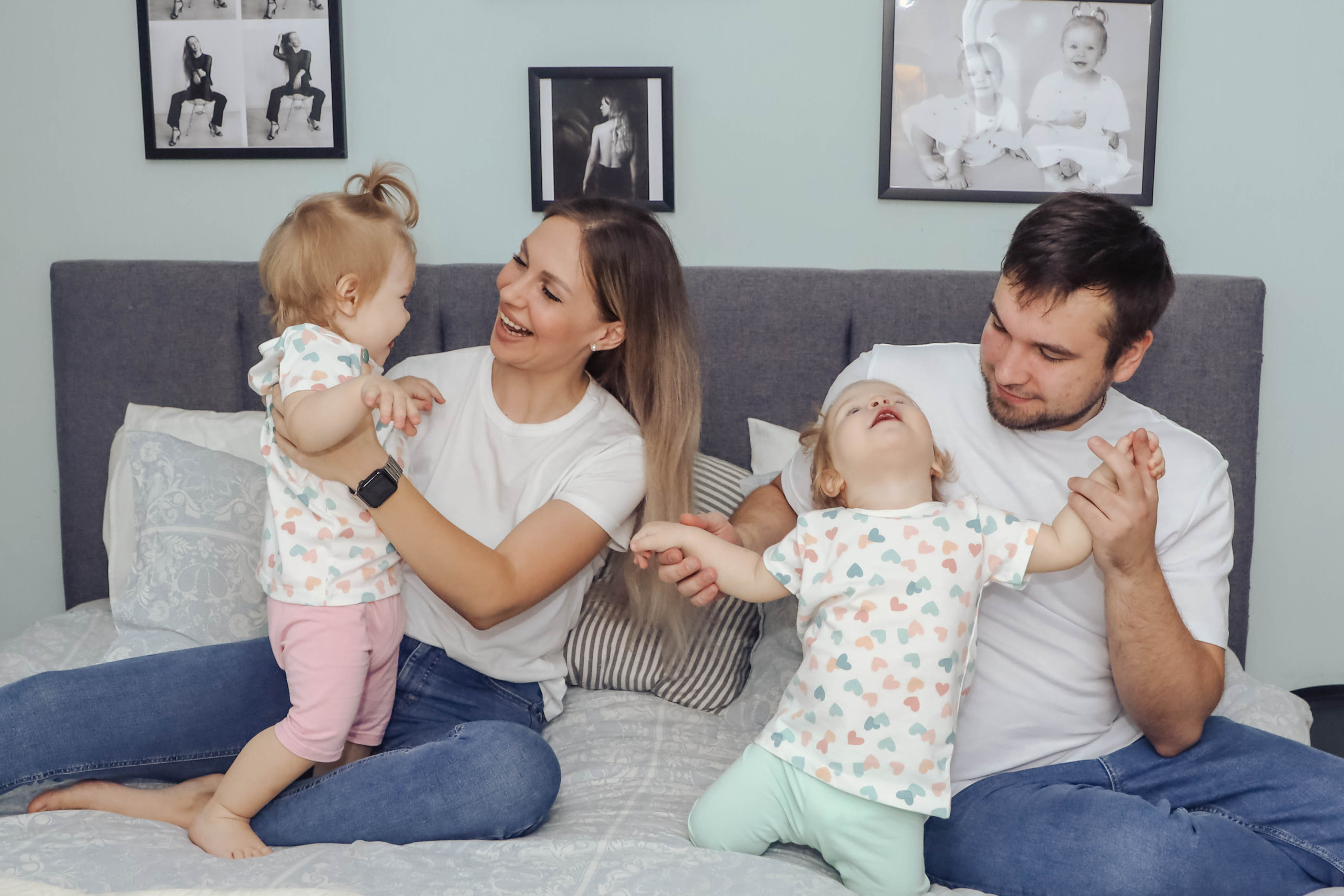 Алена, Артем, Ева & Мила. Семейный, детский, свадебный фотограф в Москве, Люберцах