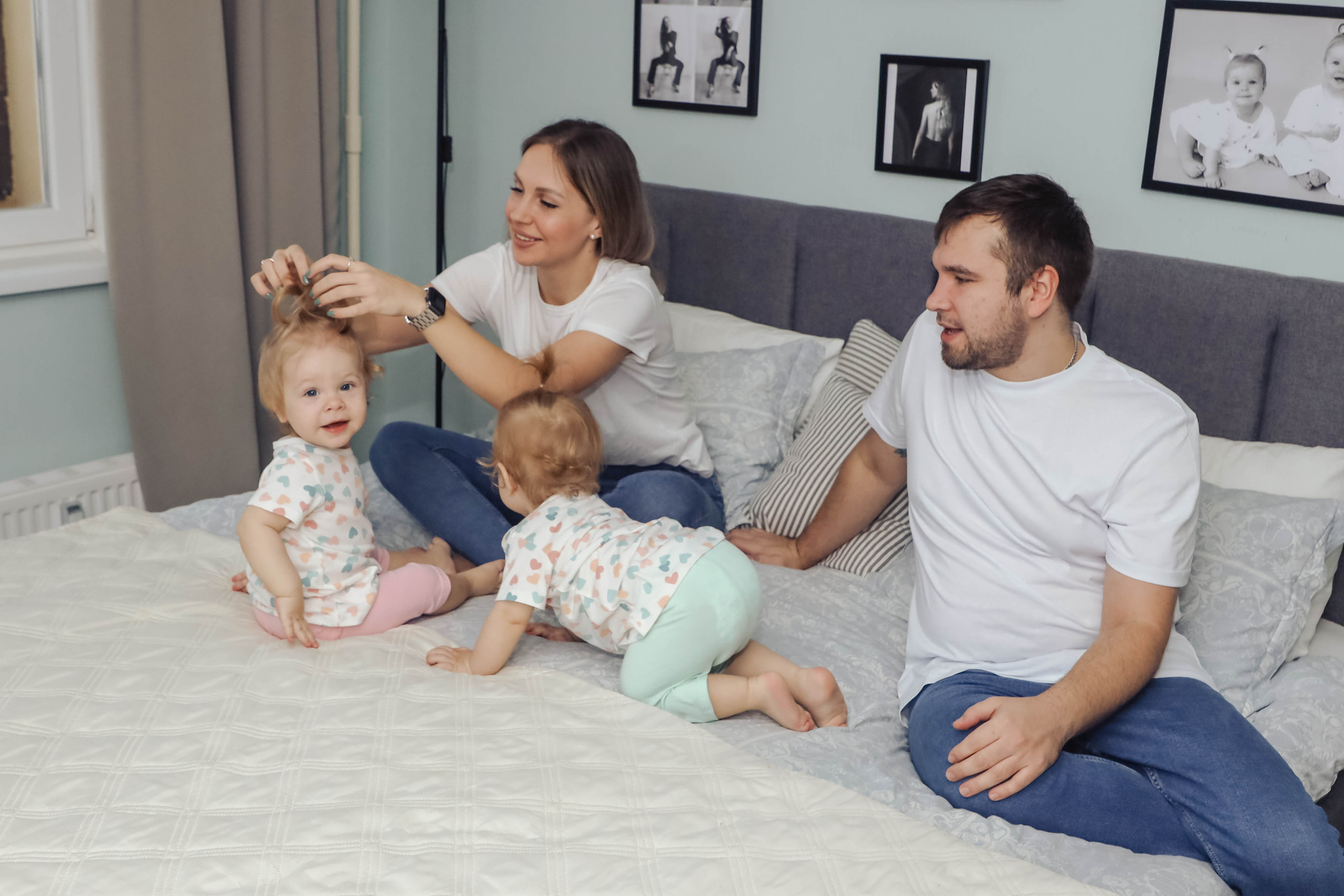 Алена, Артем, Ева & Мила. Семейный, детский, свадебный фотограф в Москве, Люберцах