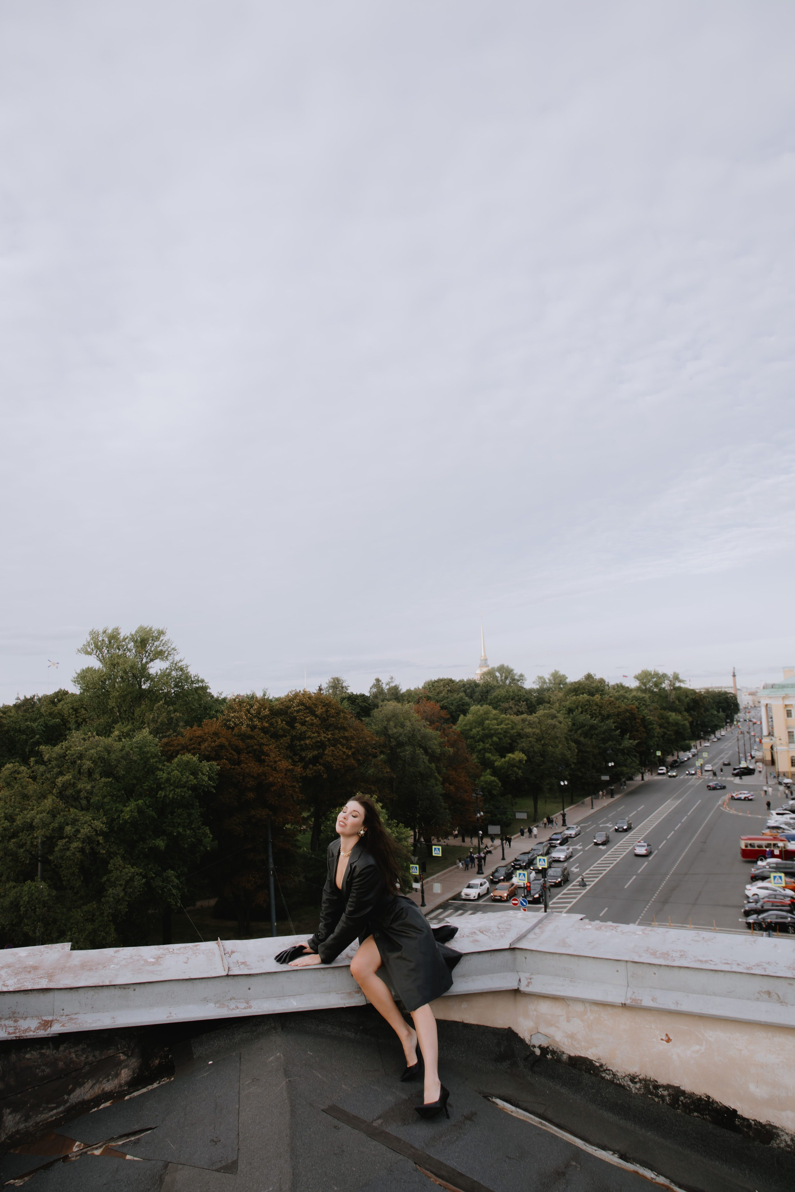 Вероника (съемка на крыше). Фотограф в Москве и Санкт-Петербурге Дарина