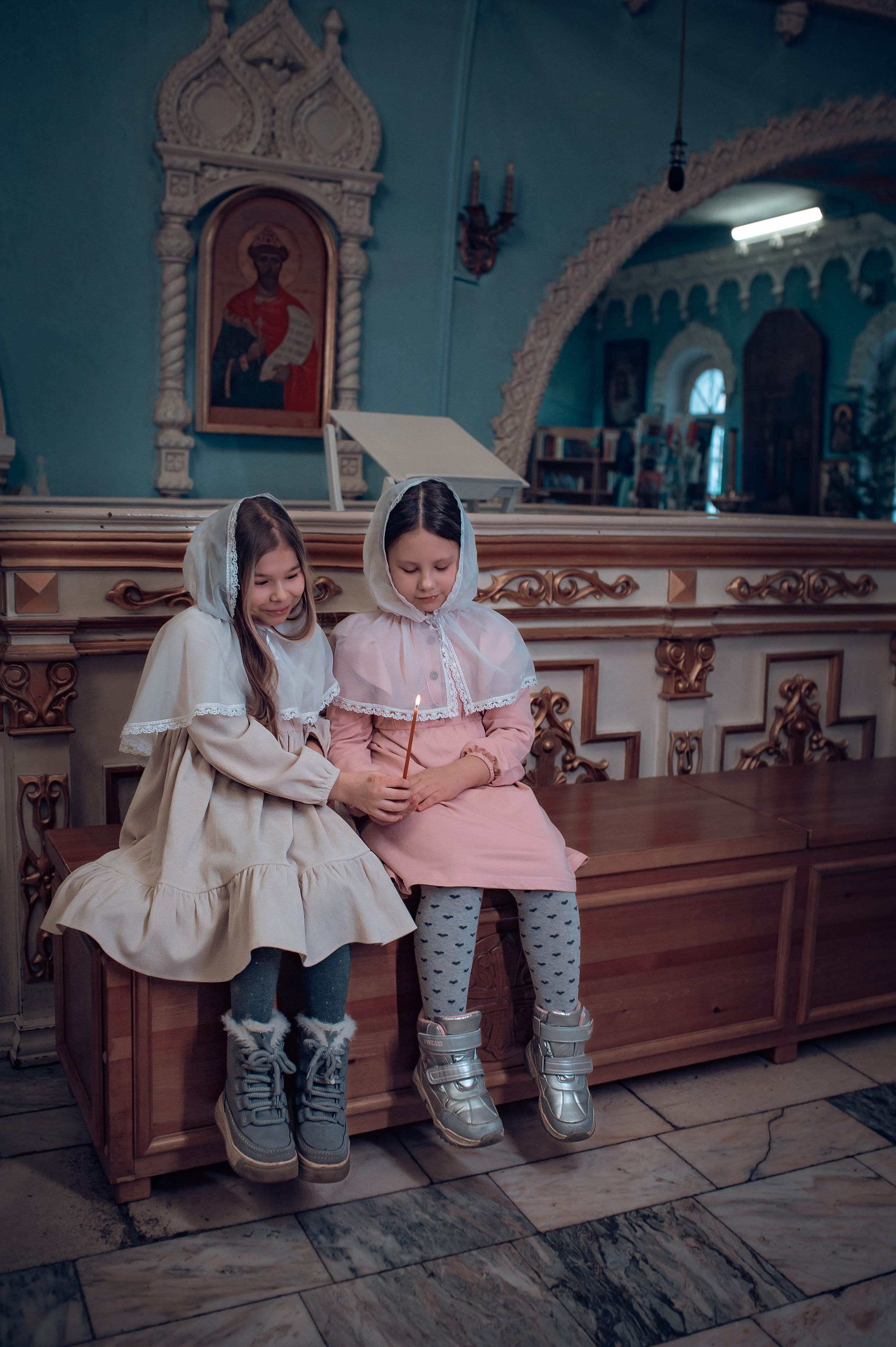 Крещение Розы в Покровском кафедральном соборе. Фотографы крещения/венчания  Красноярск Татьяна и Вячеслав Переваловы