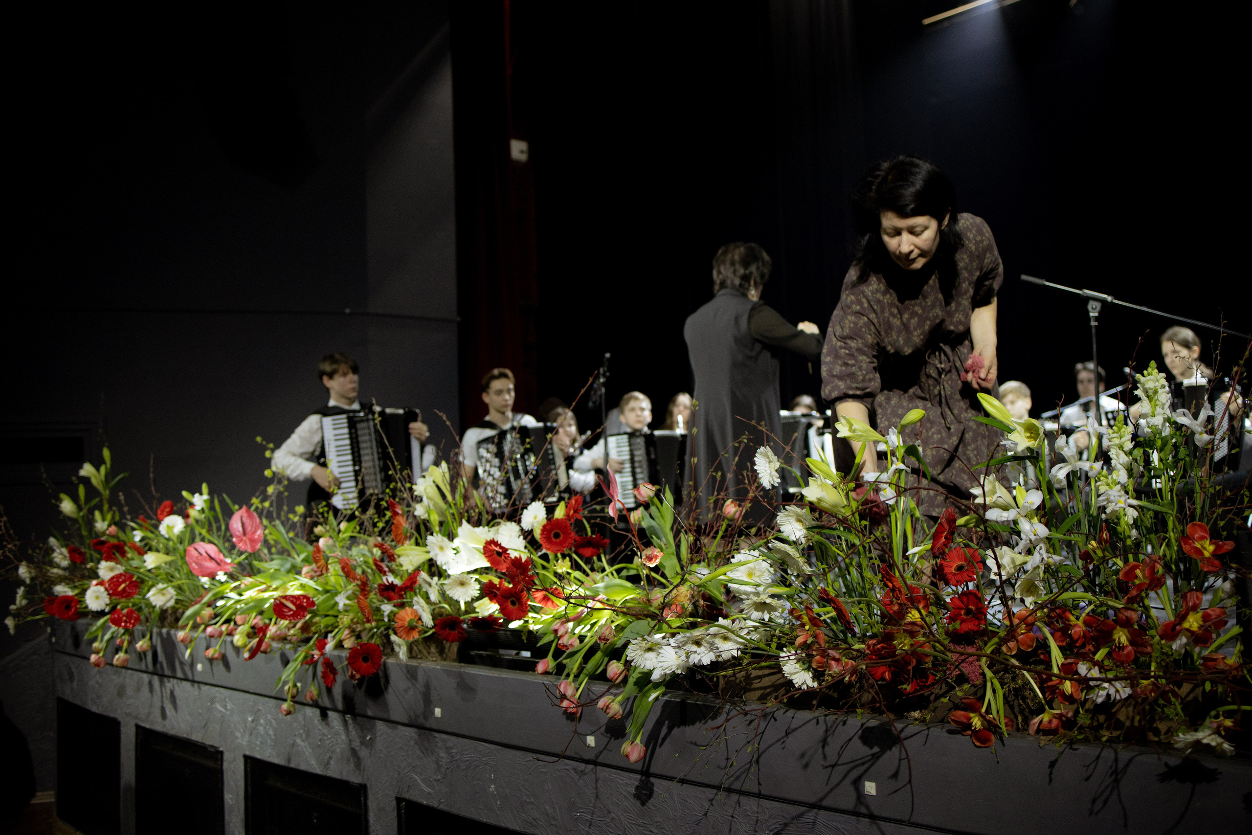 Оформление Отчетного концерта Музыкальной школы Глазунова. Оформление свадеб, декор свадеб Вера Маркова, Москва