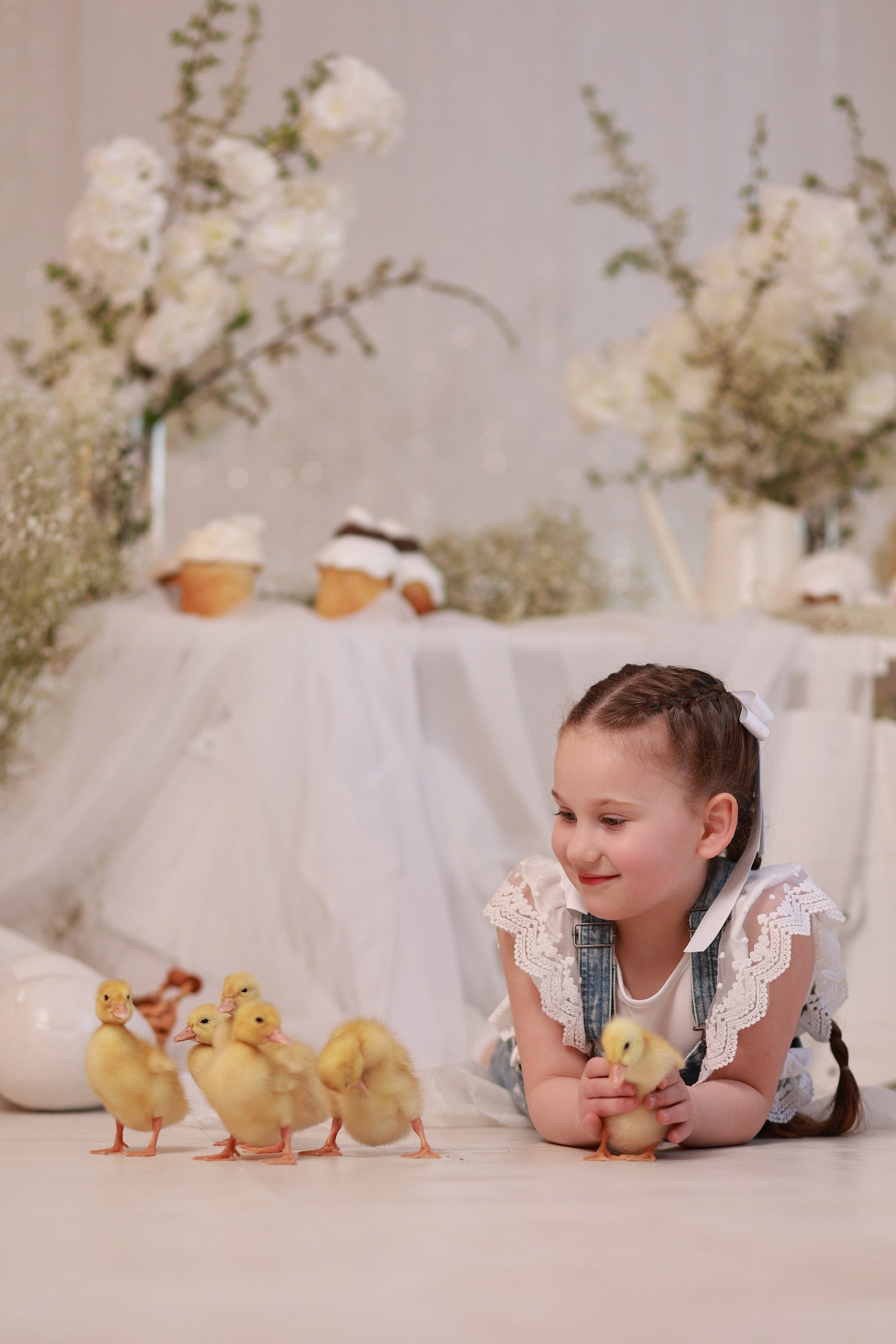 «Светлая Пасха» с утятами. Детский семейный фотограф Краснодар