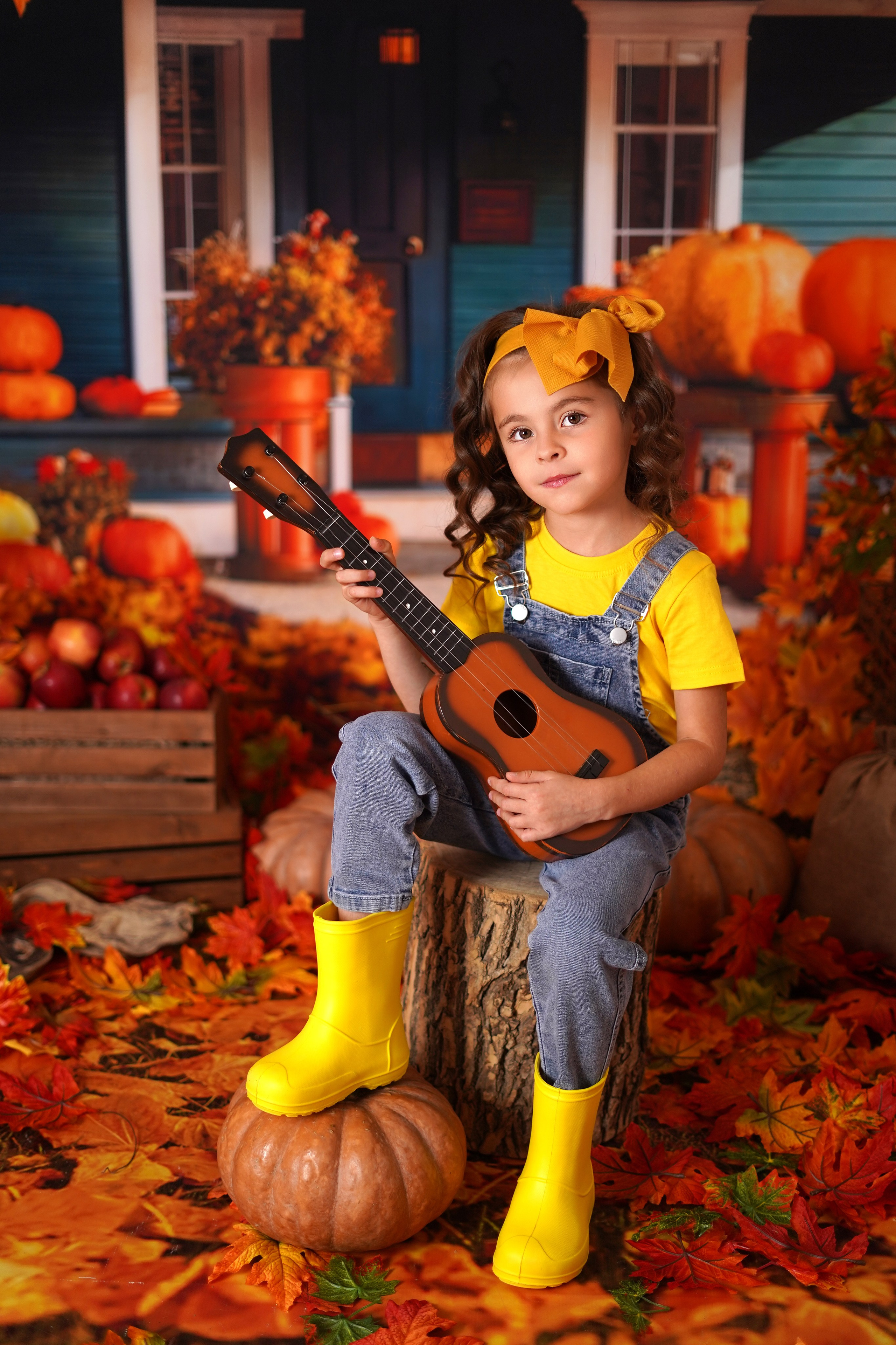 Осенний фотодень в студии Антураж. Детский семейный фотограф Краснодар