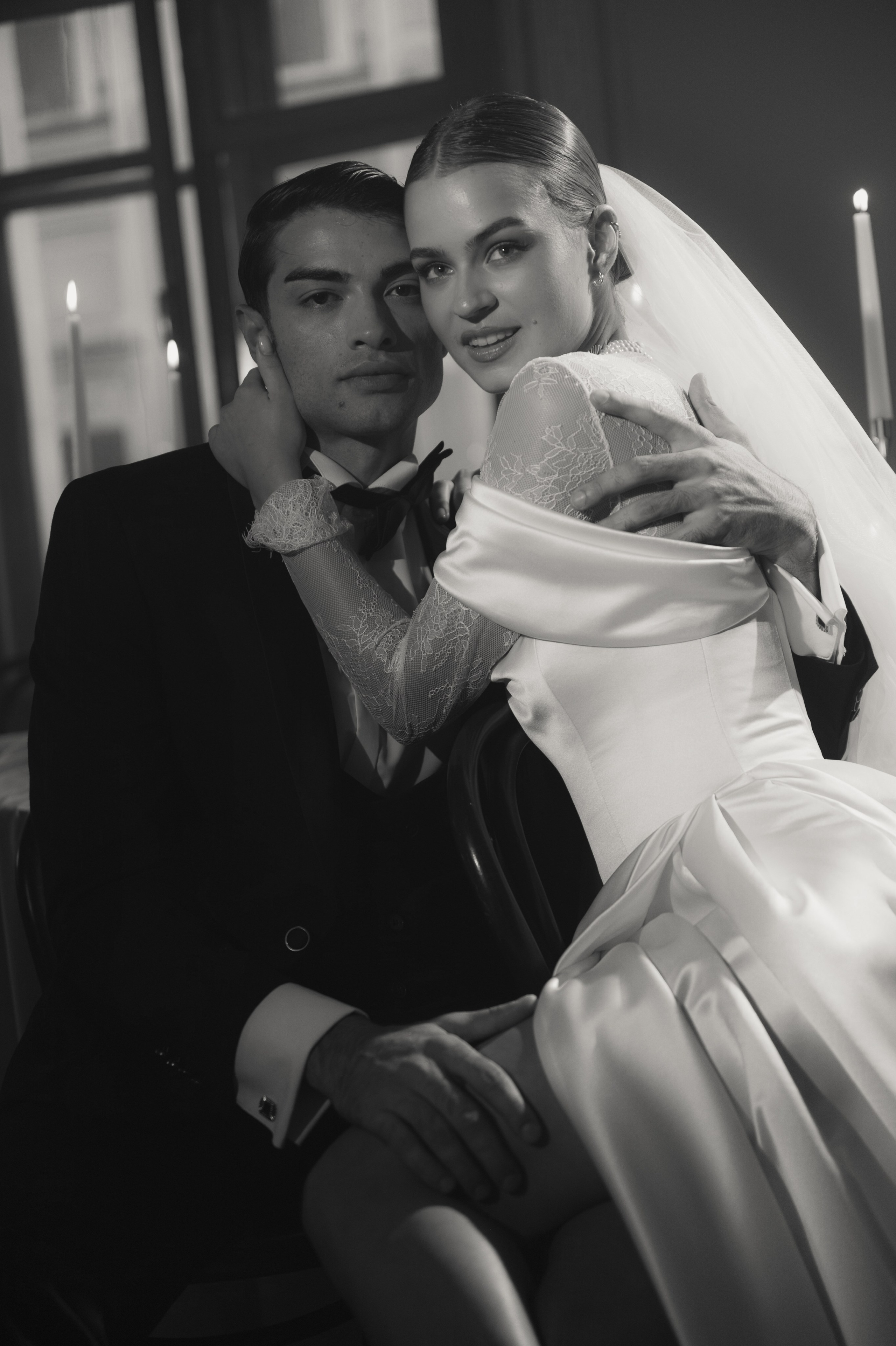 Камерный свадебный ужин при свечах в старинном особняке в фотостудии 21. Kult. Ярослава Ерина — свадебный фотограф в Москве