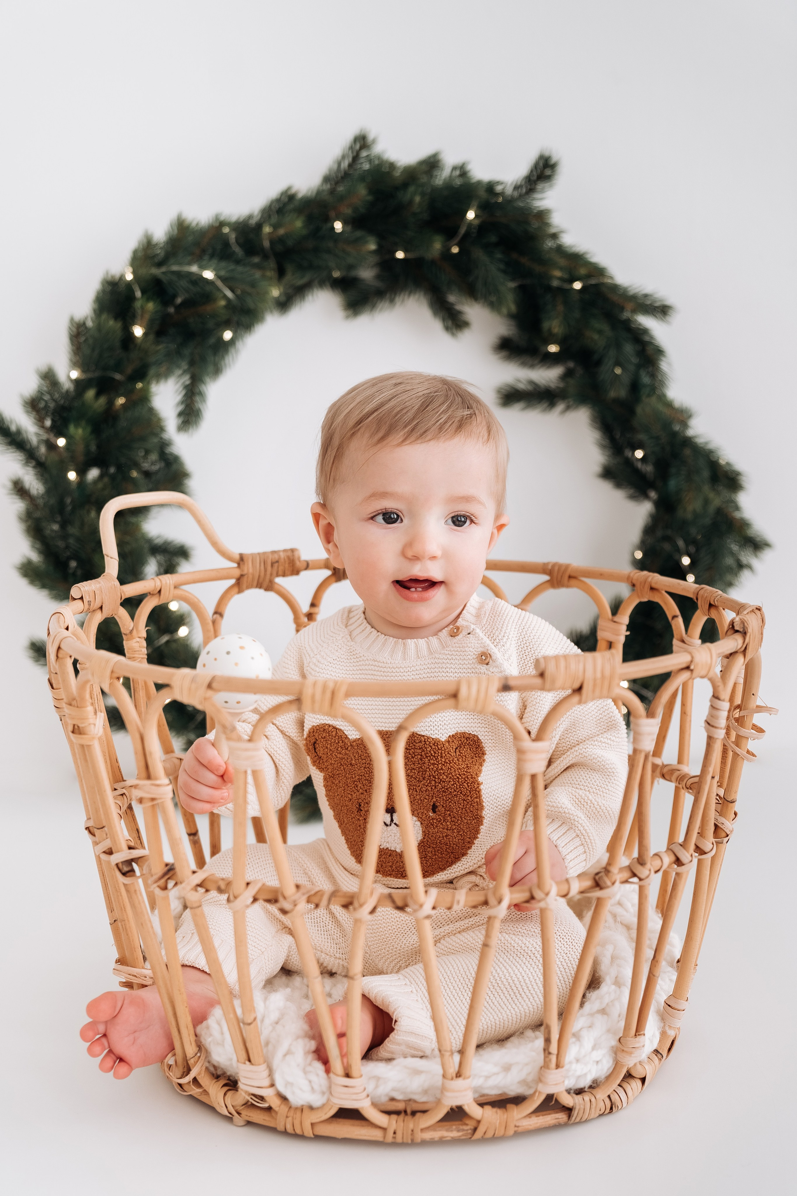 Новогодняя детская фотосессия для Феди. Семейный фотограф СПб Анастасия Василь. Фотосессия на годик