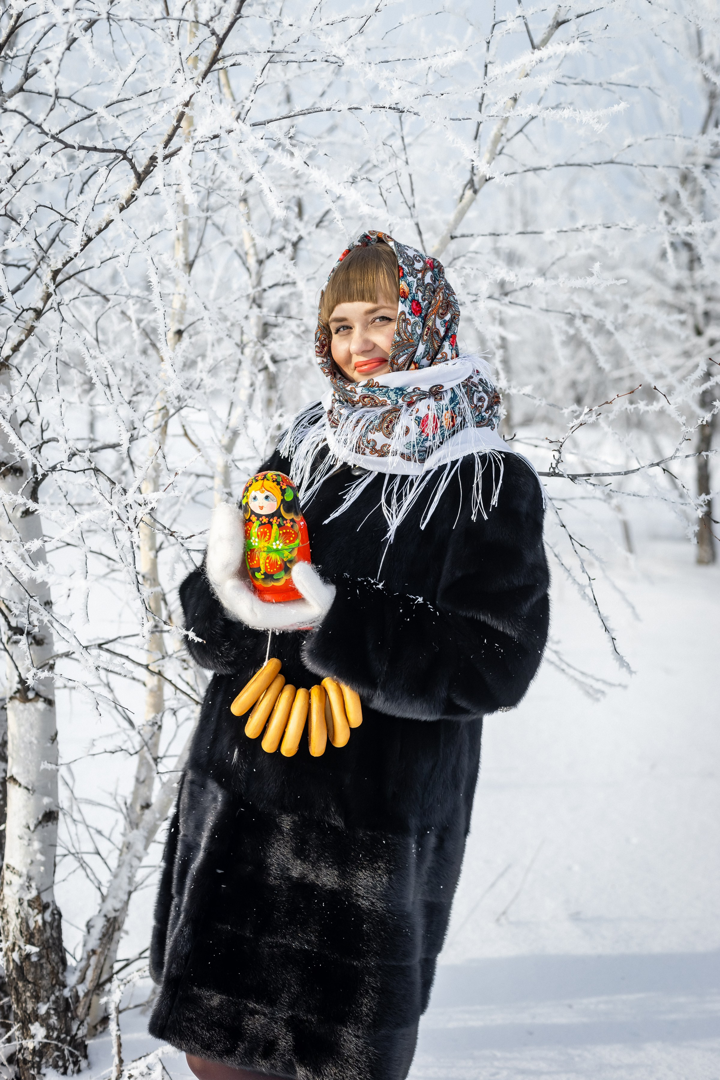 Зимняя в русском народном стиле. Ольга Плаксина фотограф в Саратове