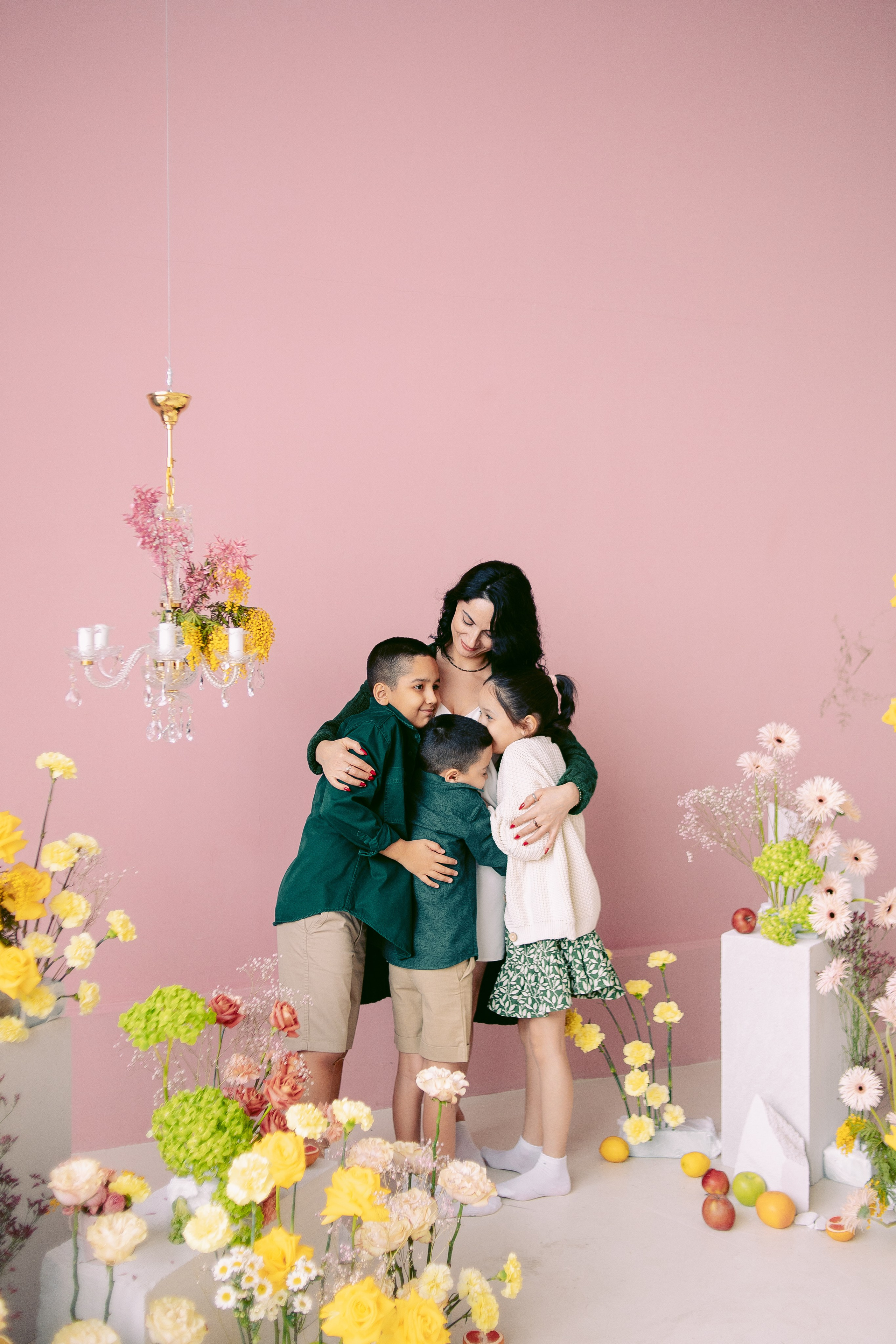 Цветочная фотосессия в фотостудии. Семейная фотосессия. Фотограф в Санкт-Петербурге, Анна Скворцова