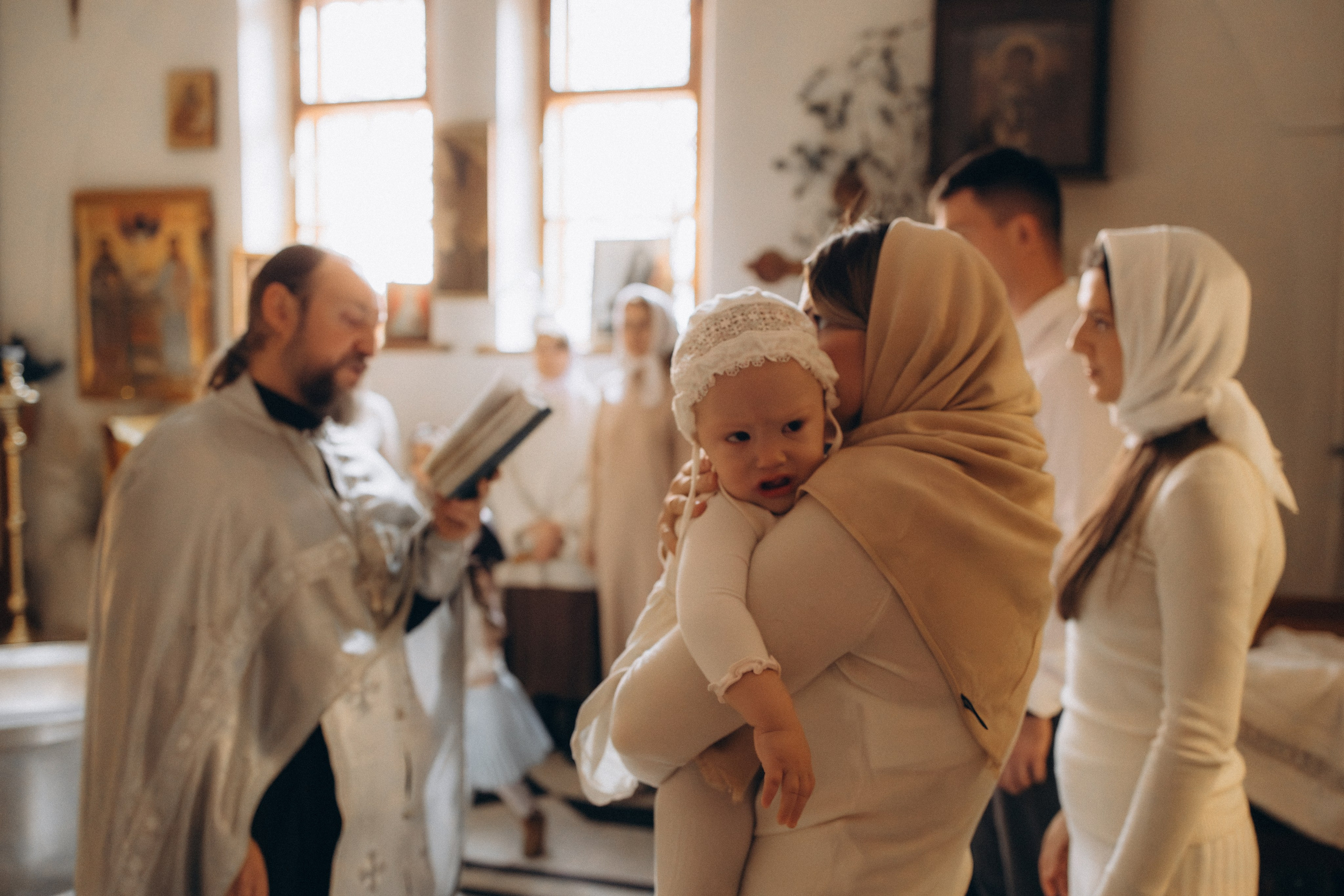 Крещение Надежды. Семейный фотограф Москва Наталия Осьмакова