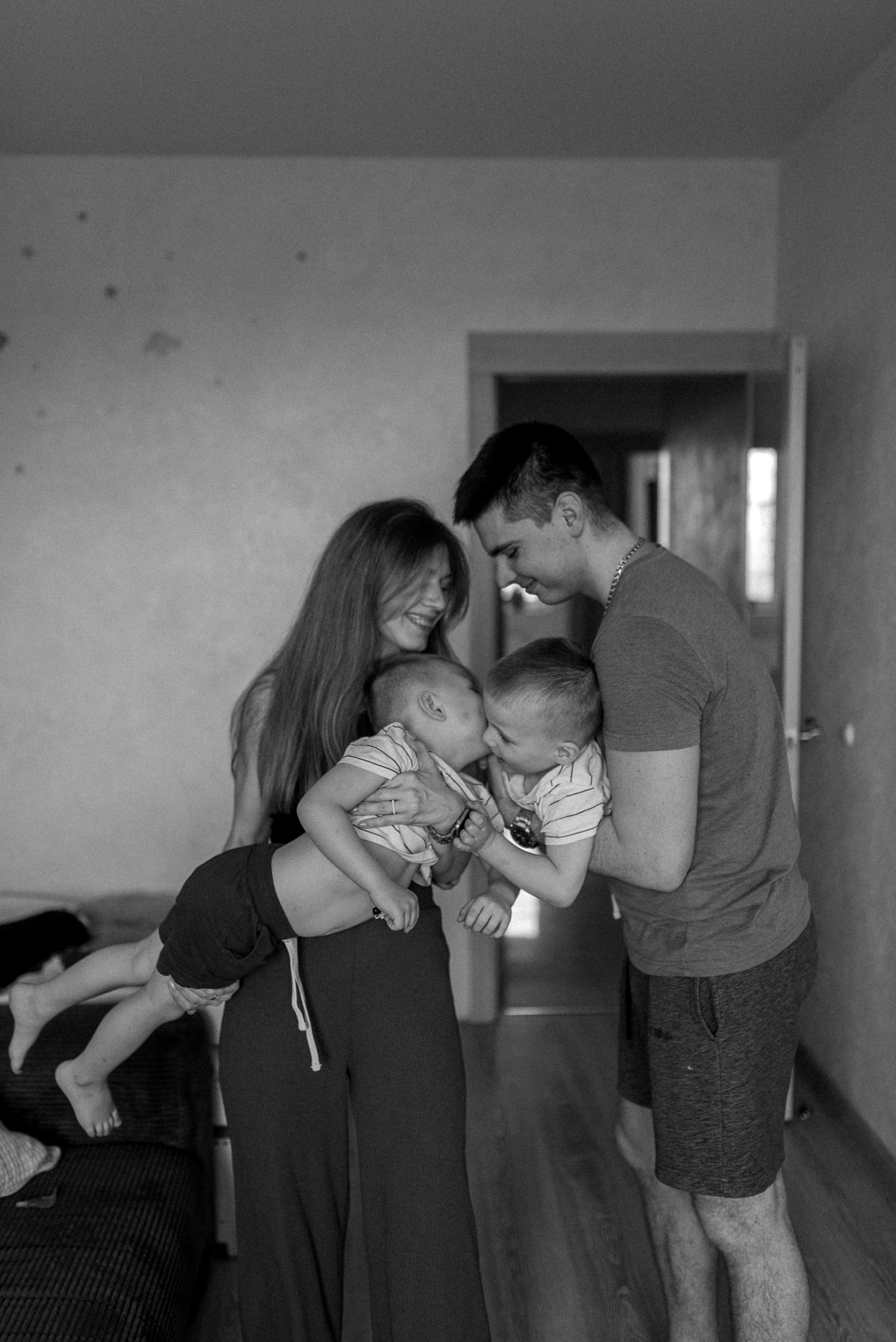 Веселая домашняя съемка. Семейный фотограф в Москве Екатерина Север