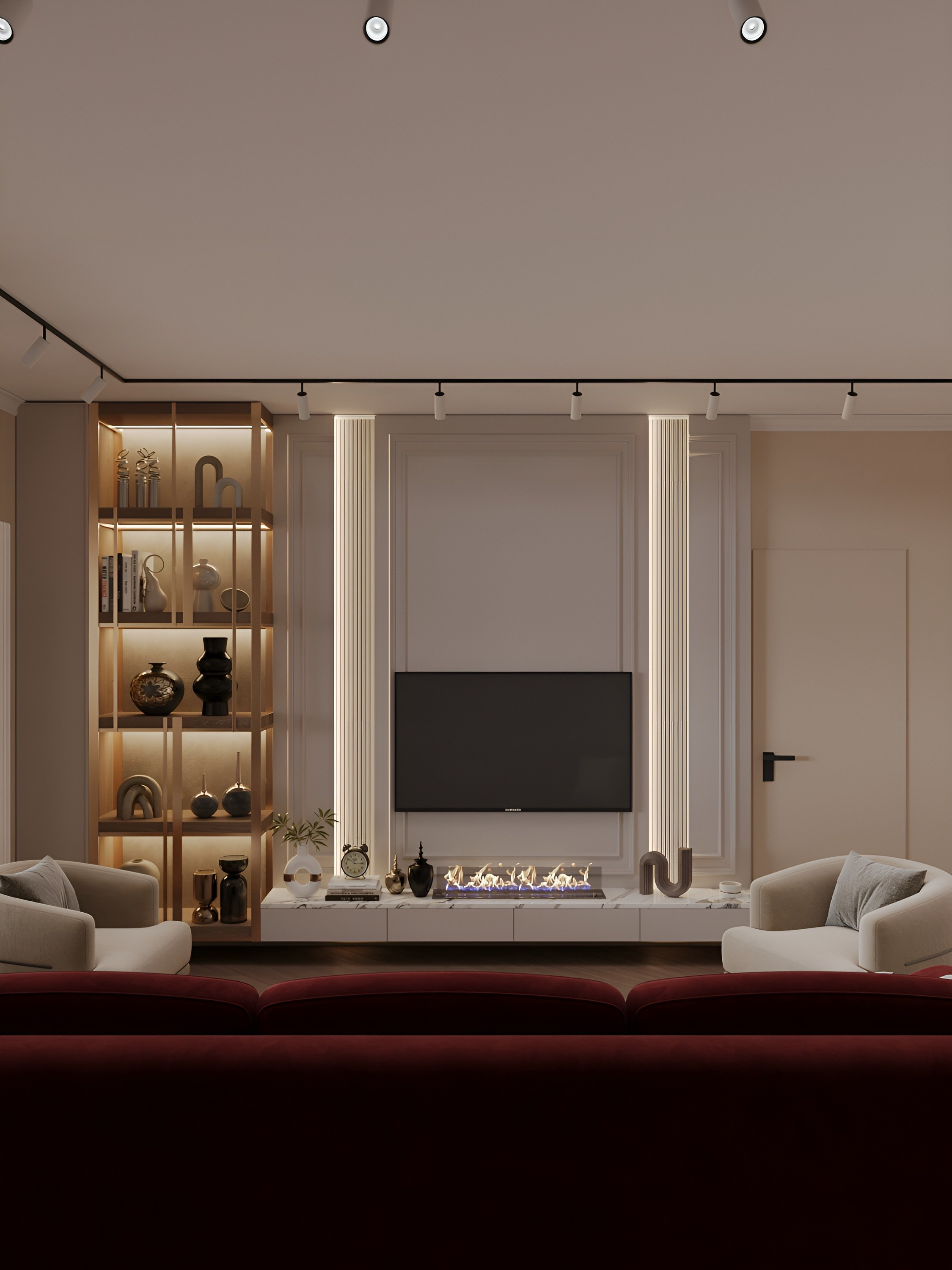 Кухня-гостиная. 3D Визуализация интерьеров жилых и коммерческих помещений