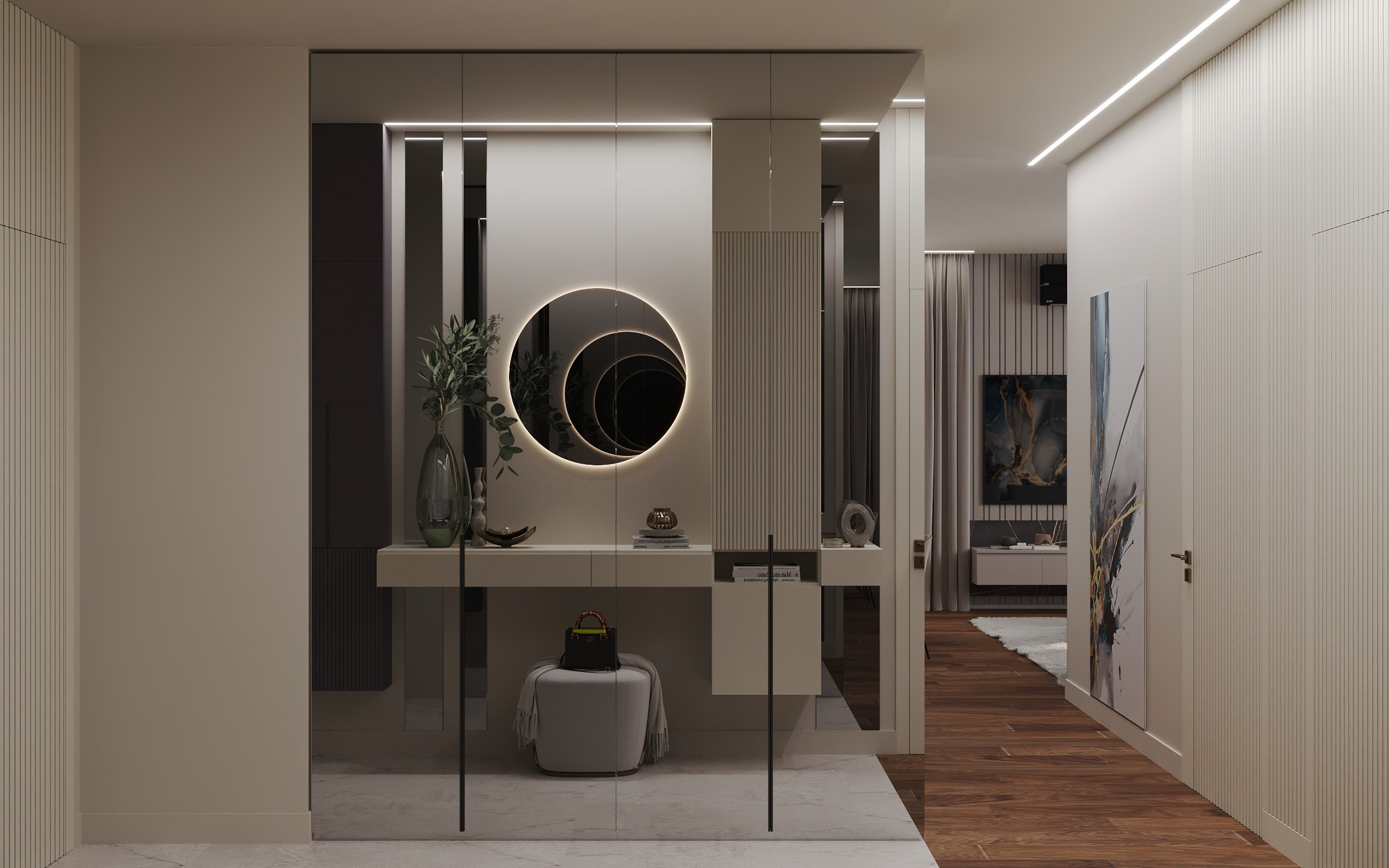 4-х комнатная квартира в Москве. Интерьерный 3Д Визуализатор Маргарита Оберемко