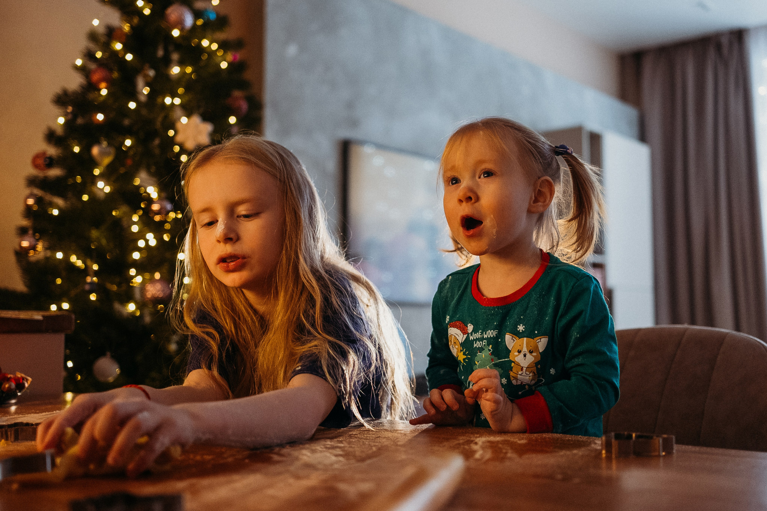 Новогодняя домашняя фотосессия. Семейный и детский фотограф в Санкт-Петербурге