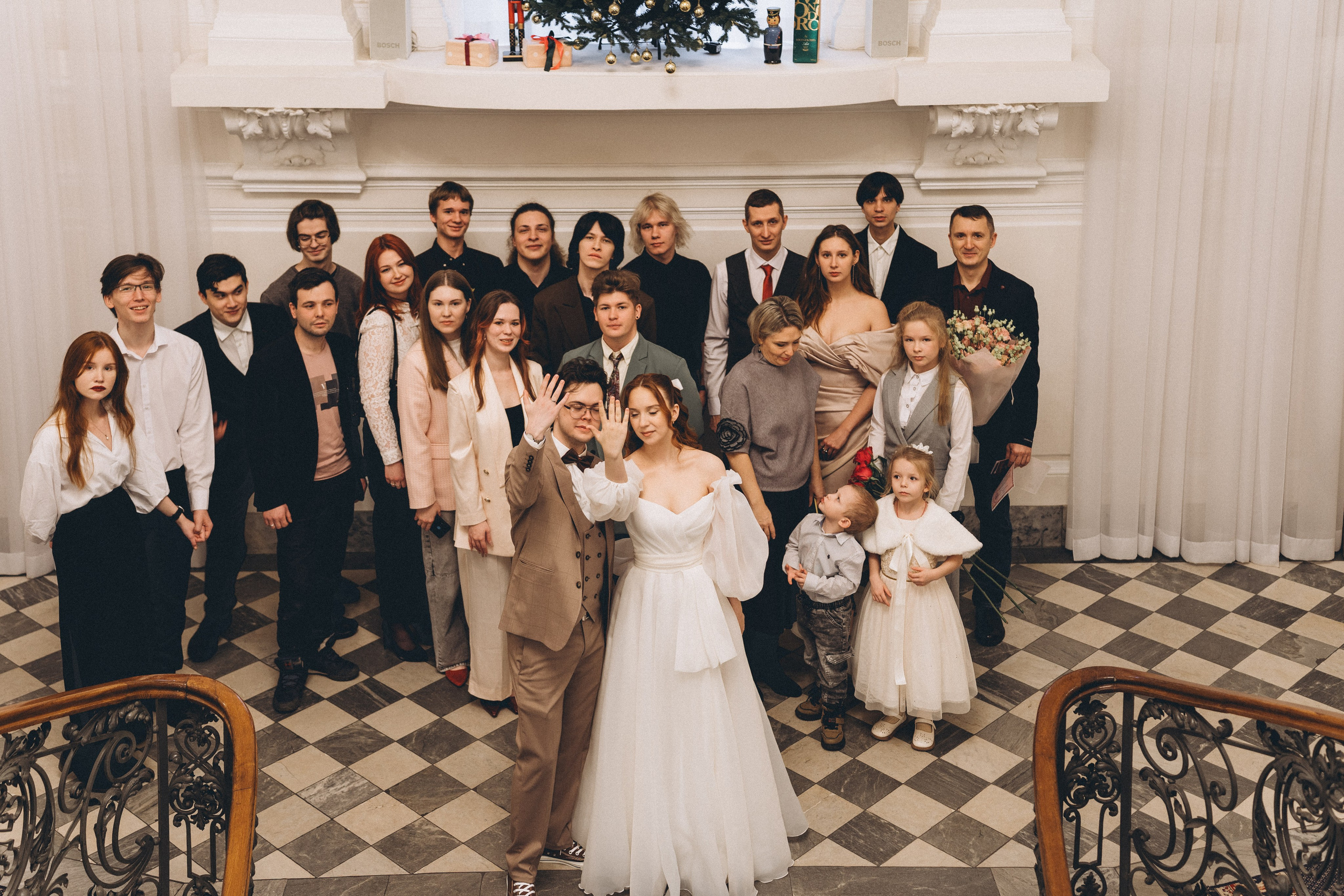 СВАДЕБНАЯ СЬЕМКА ВО ВТОРОМ ДВОРЦЕ С ГОСТЯМИ И ПРОГУЛКА В ТАВРИЧЕСКОМ САДУ. Профессиональный фотограф, Санкт-Петербург — Виктория Богомолова