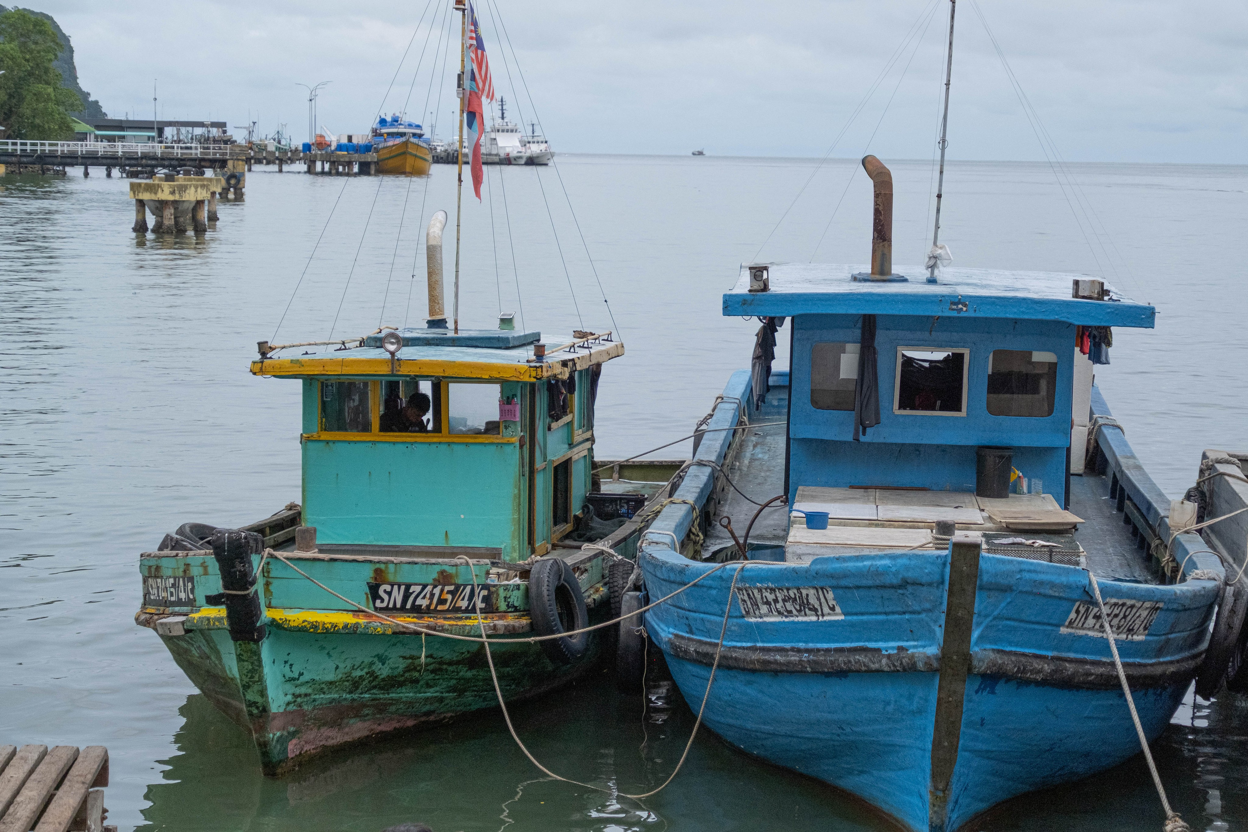 О. Борнео, г. Сандакан. Порт и рынок. Фотографии из путешествий