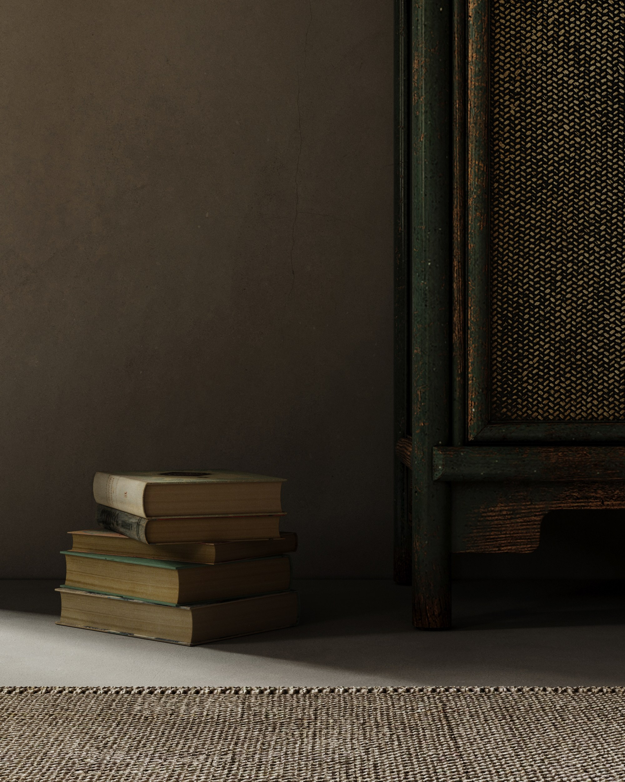 Спальня в стиле Wabi-Sabi. Создание 3д визуализаций. Анимированное видео. Сборка сцен