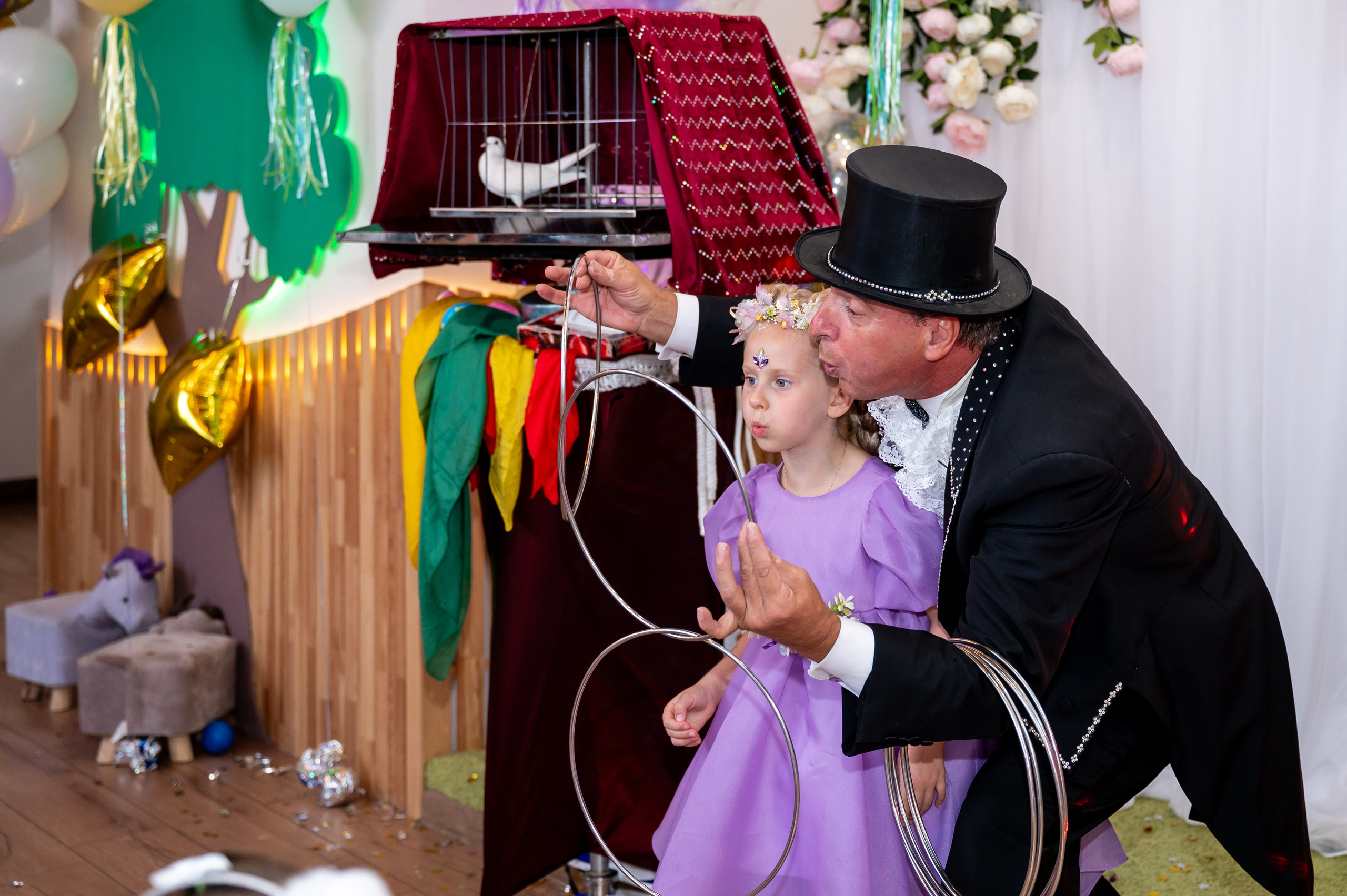 ДР в лофте с фокусником