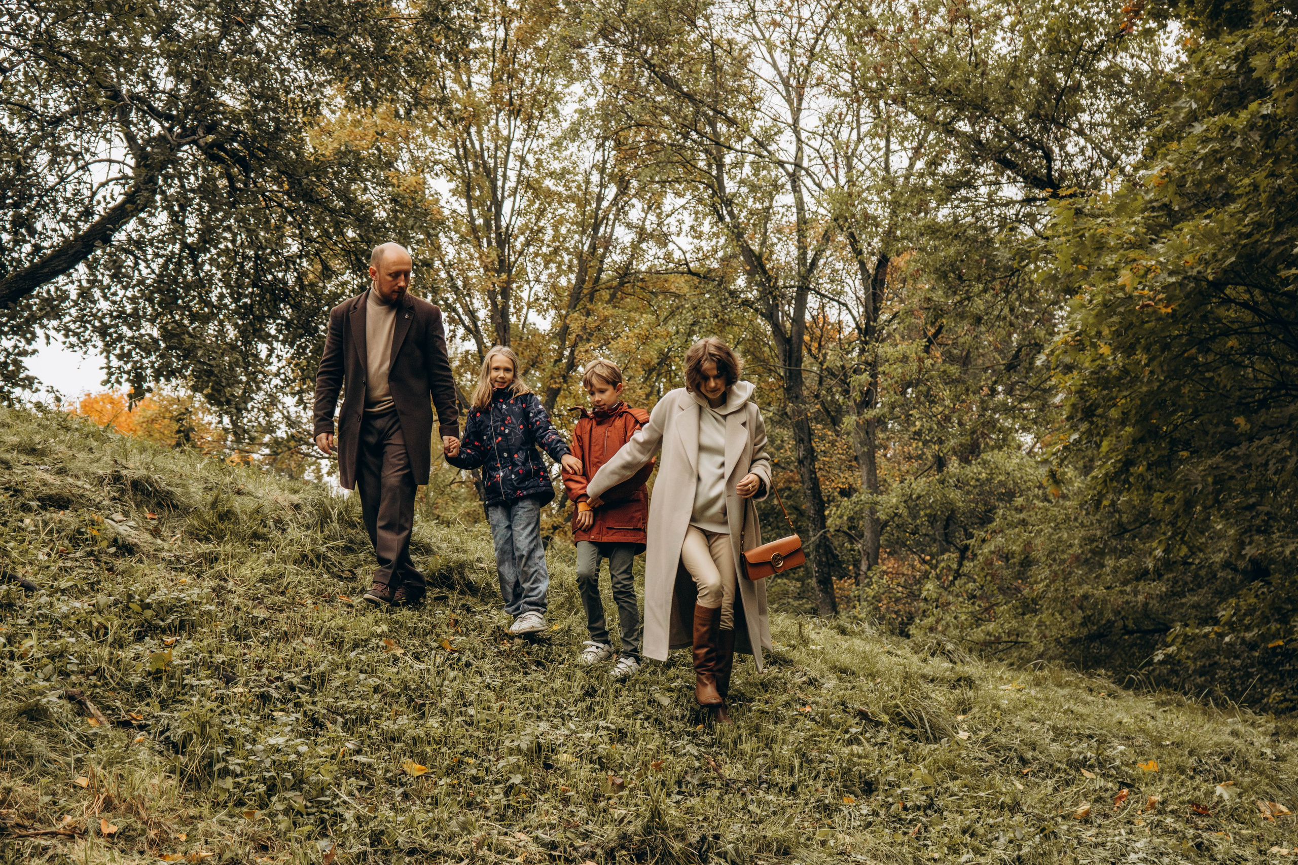 Осенняя семейная съемка в парке Царицыно. Фотограф Москва Валерия Веденина