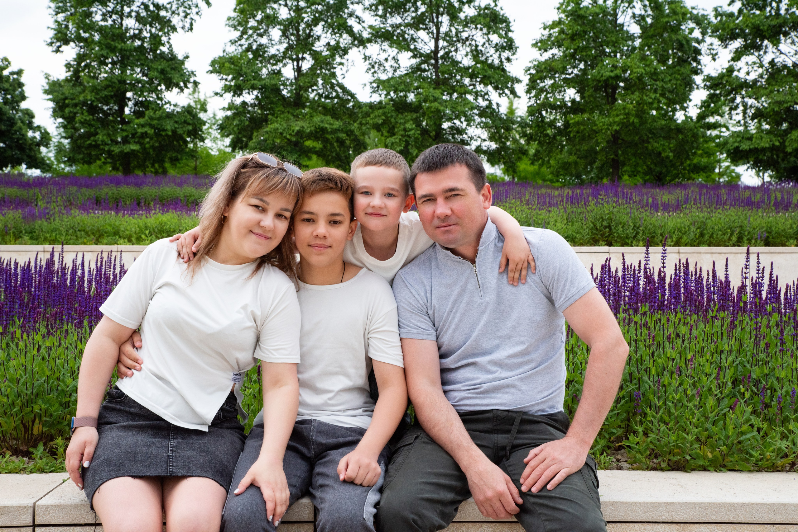 Семья Ирины в парке Галицкого. Фотограф в Краснодаре Анна Карелина