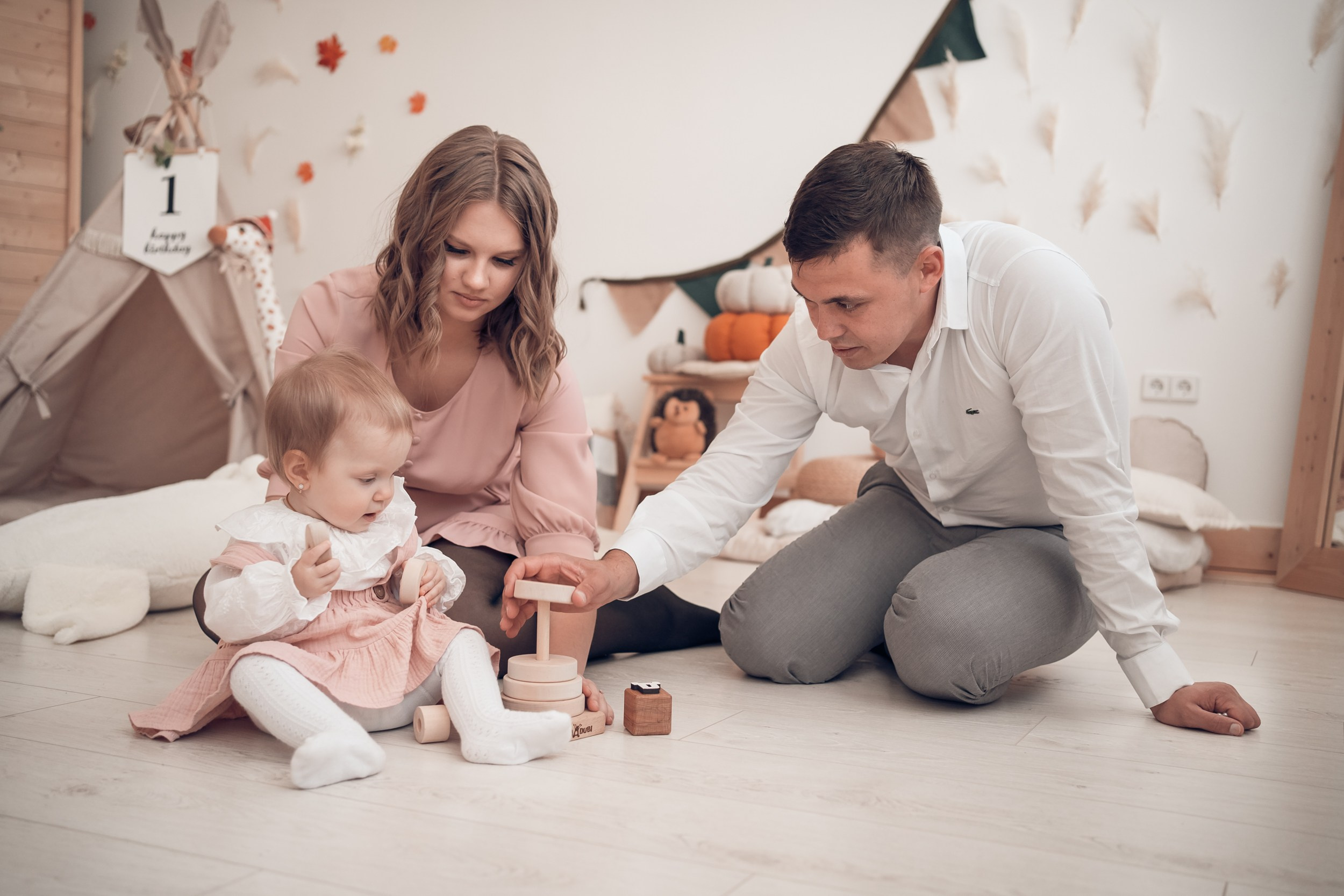 Первый день рождения в фотостудии «Счастье» г. Севастополь. Церковный фотограф Севастополь