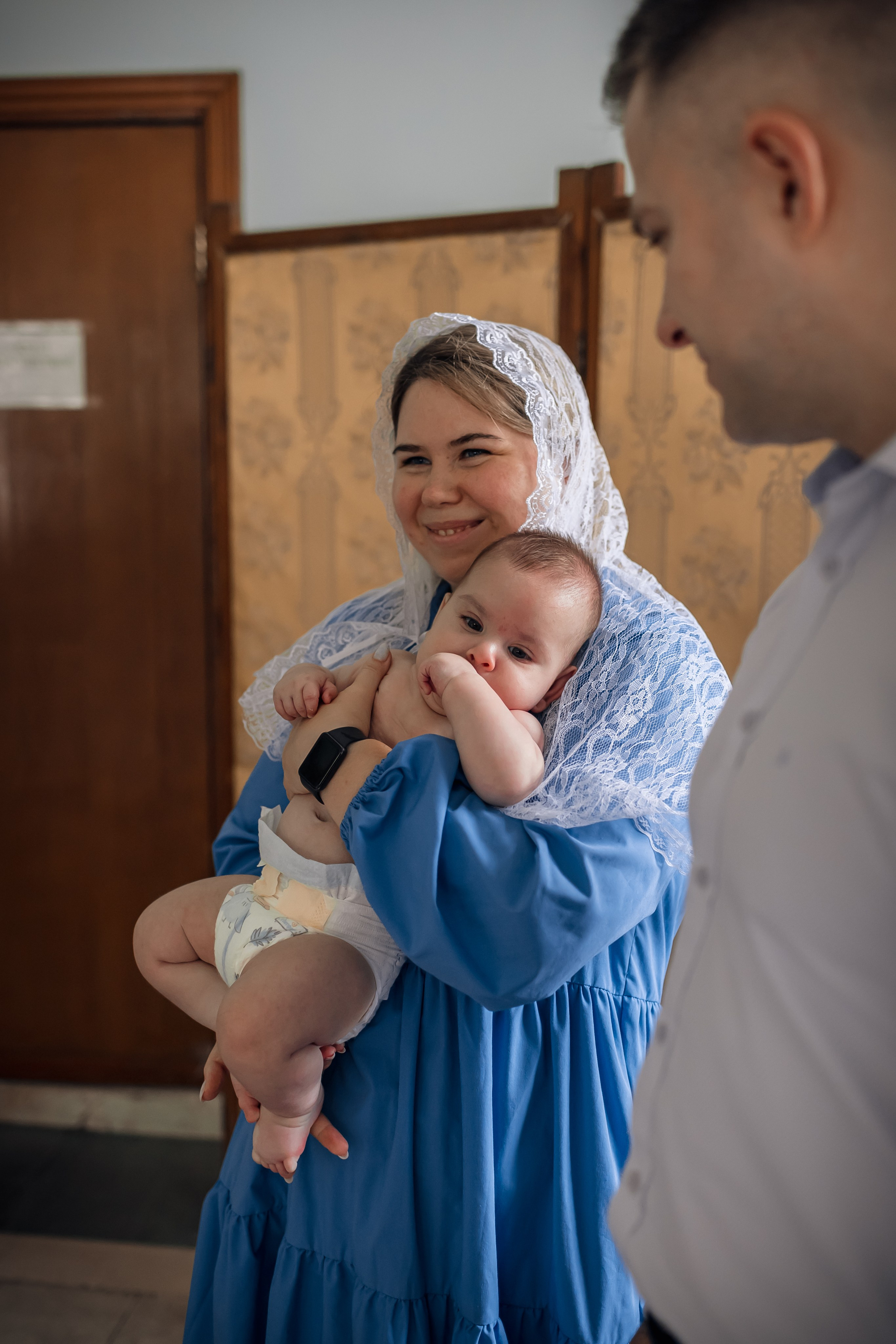 Крещение в Храме Влахернской иконы Божией Матери в Кузьминках. Профессиональный фотограф в Москве и Мо Мария Шантарёва