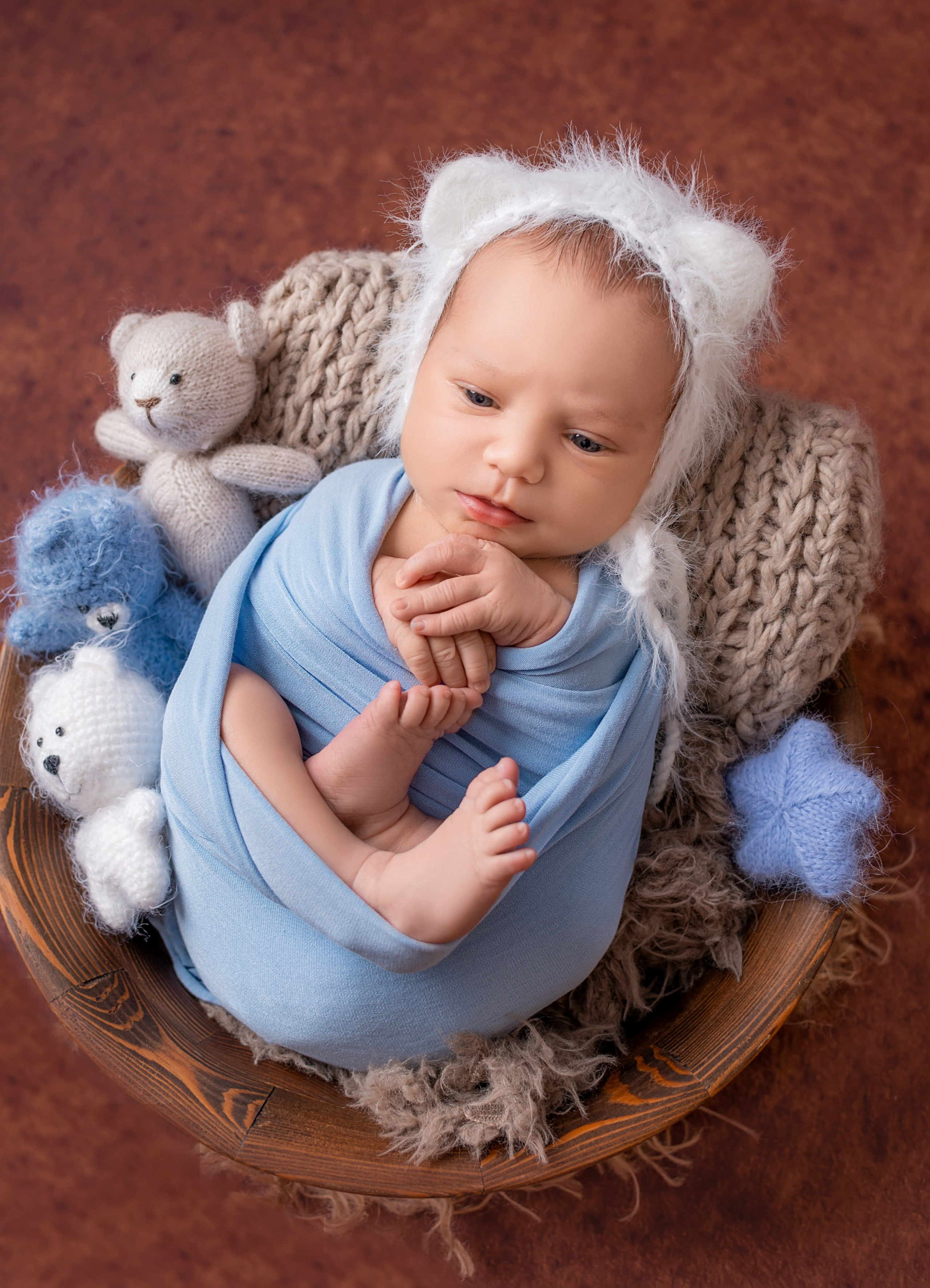 Съёмка новорожденных у вас дома в Краснодаре. Фотограф новорожденных Краснодар Малышенко Надежда