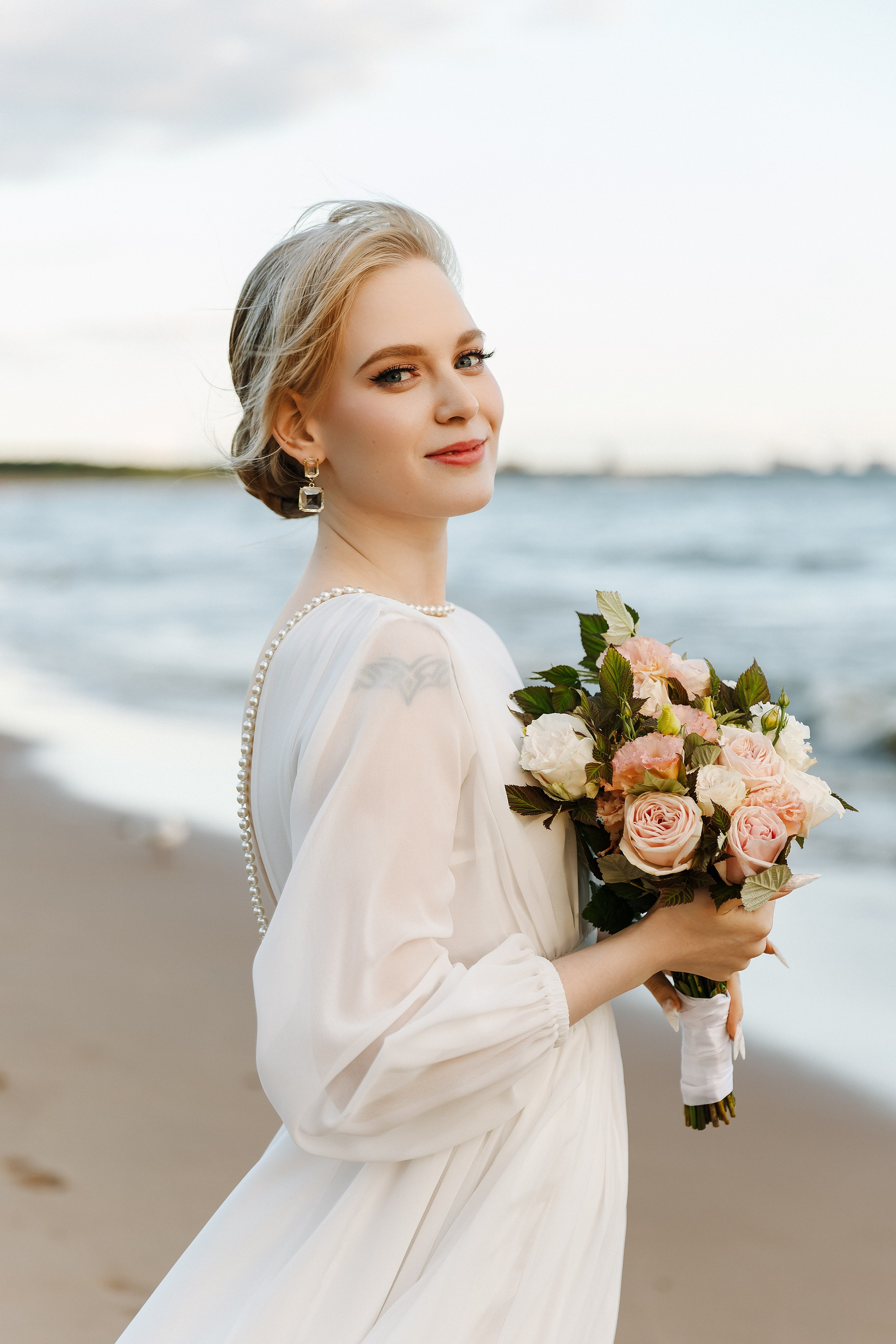 Яна и Давид — свадебная фтосессия на заливе. Свадебный и портретный фотограф в Санкт-Петербурге Анна Демьянова