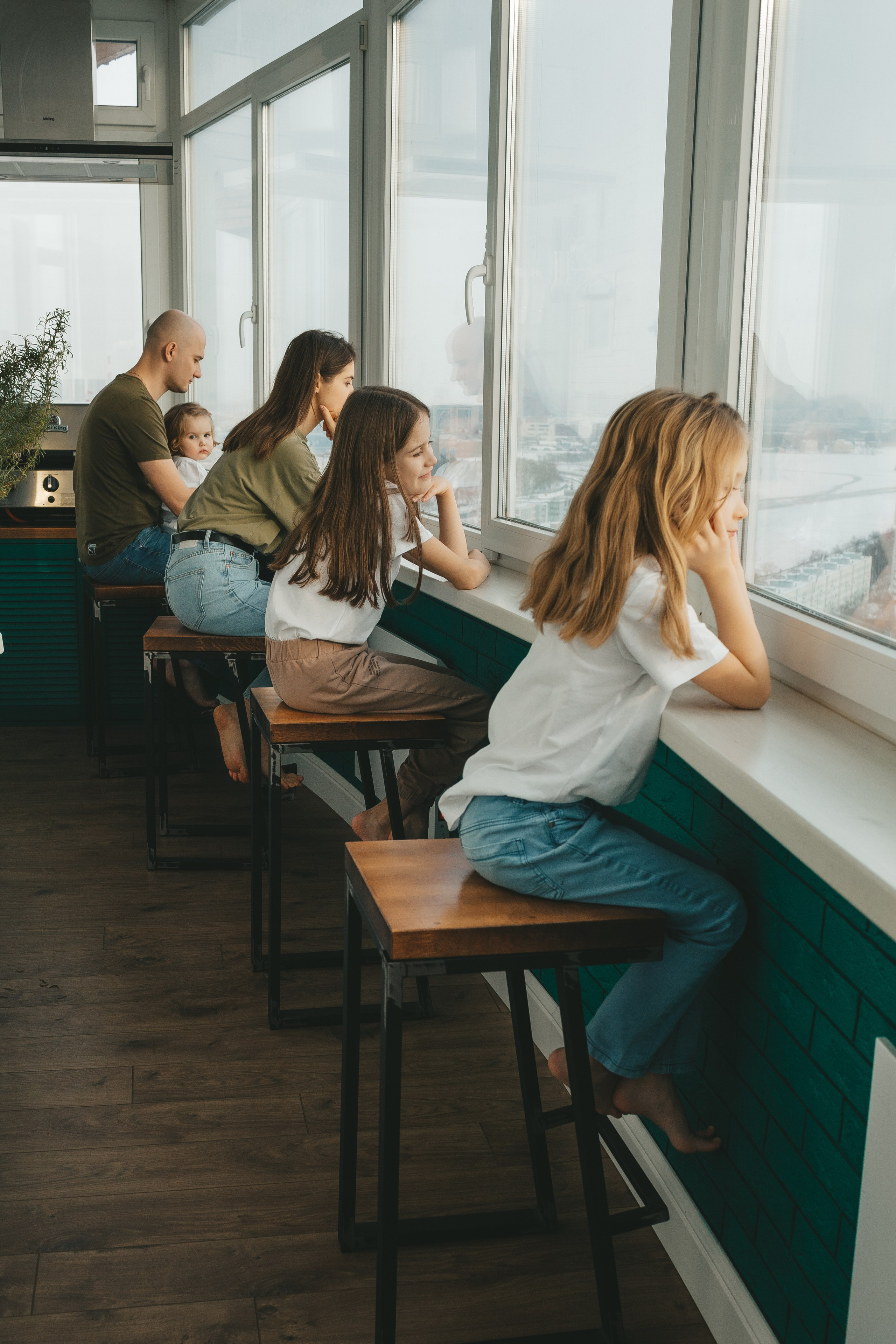 Семья Пети и Алёны (домашняя фотосессия). Семейный и детский фотограф и видеограф в Москве, Дрокина Наталья