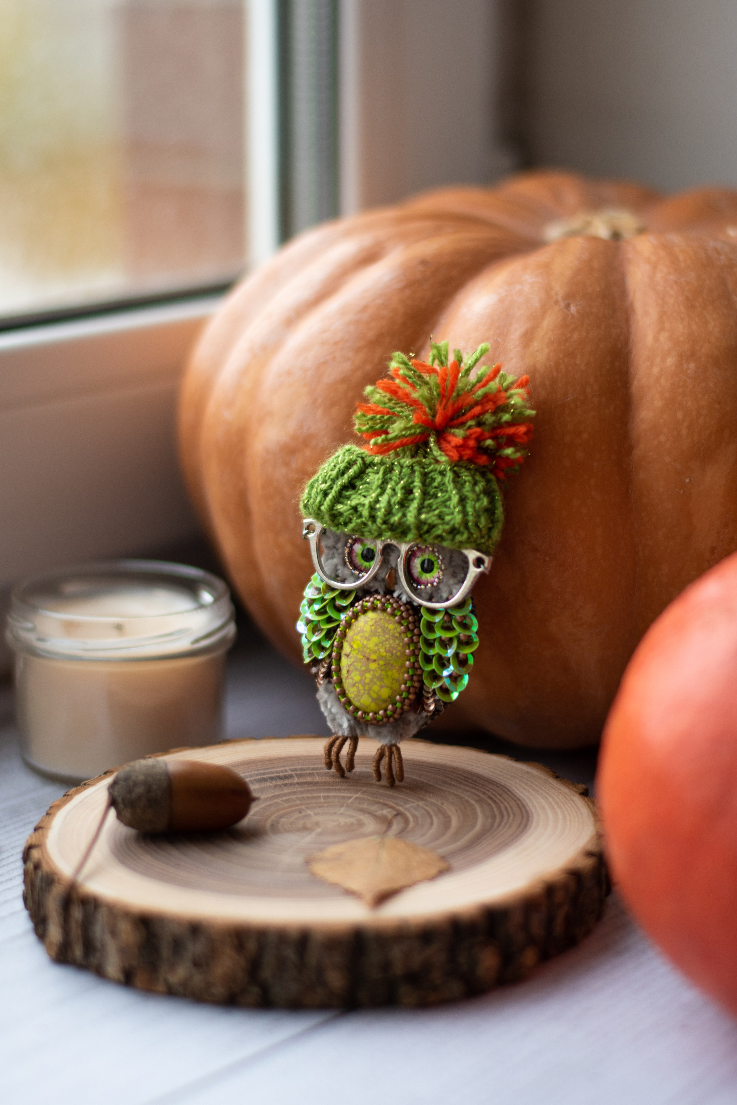 Брошь ручной работы «Совушка». Фотограф Санкт-Петербург | Дарья Першина