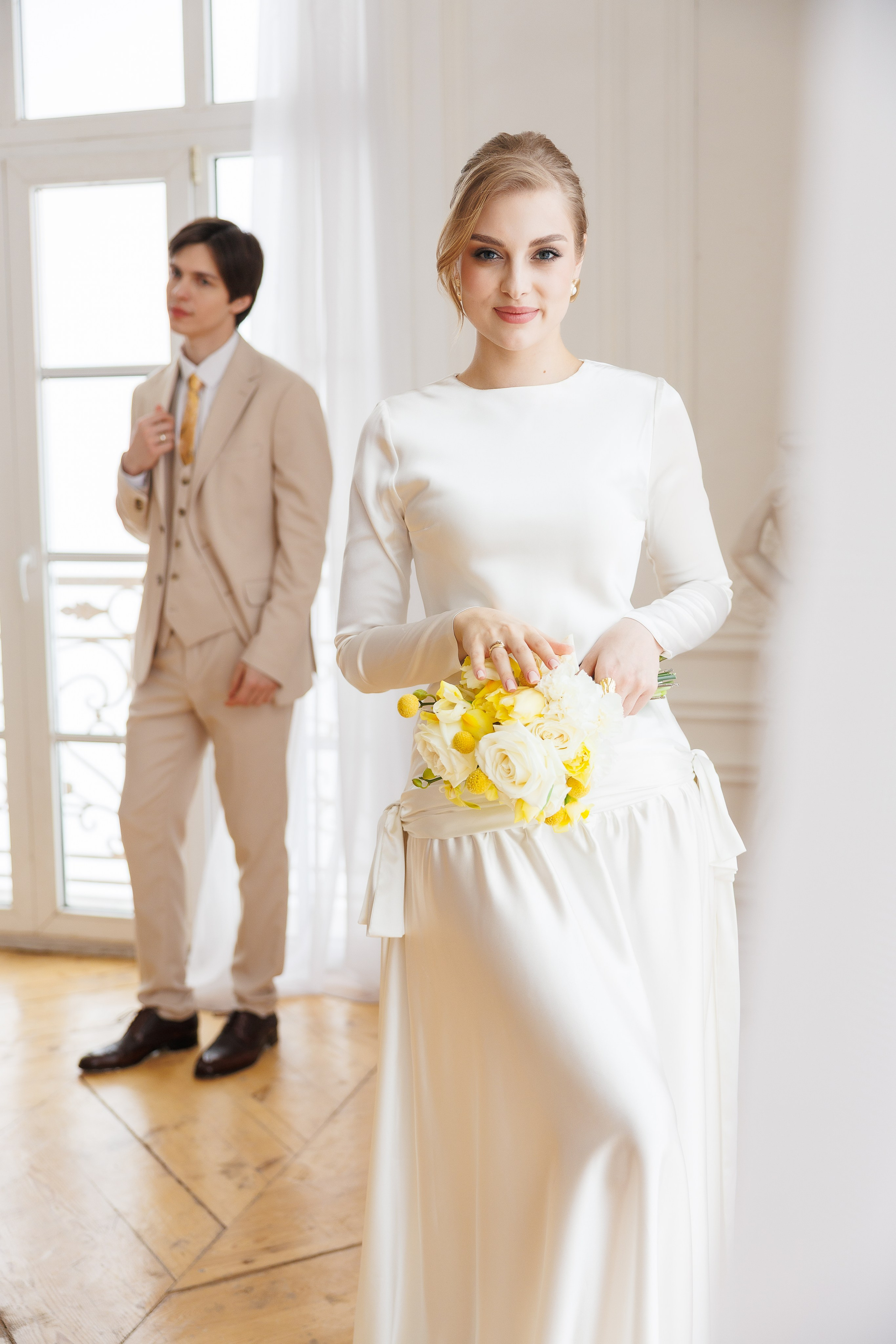 Камерная свадьба: весеннее настроение. Свадебный и семейный фотограф в Москве Красинская Мария