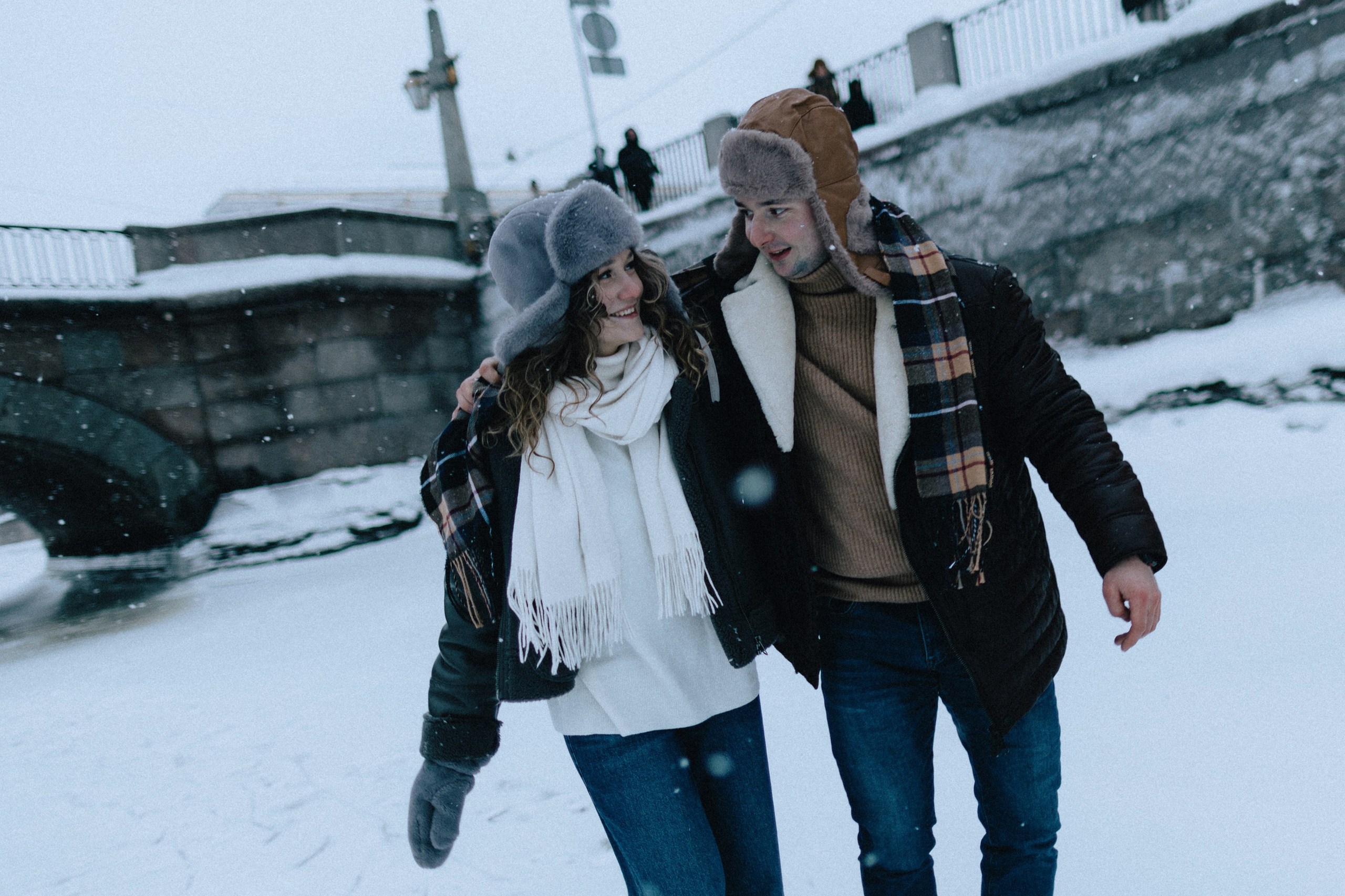 Зима на Фонтанке. Юлия Анисимова — свадебный и семейный фотограф в Санкт-Петербурге