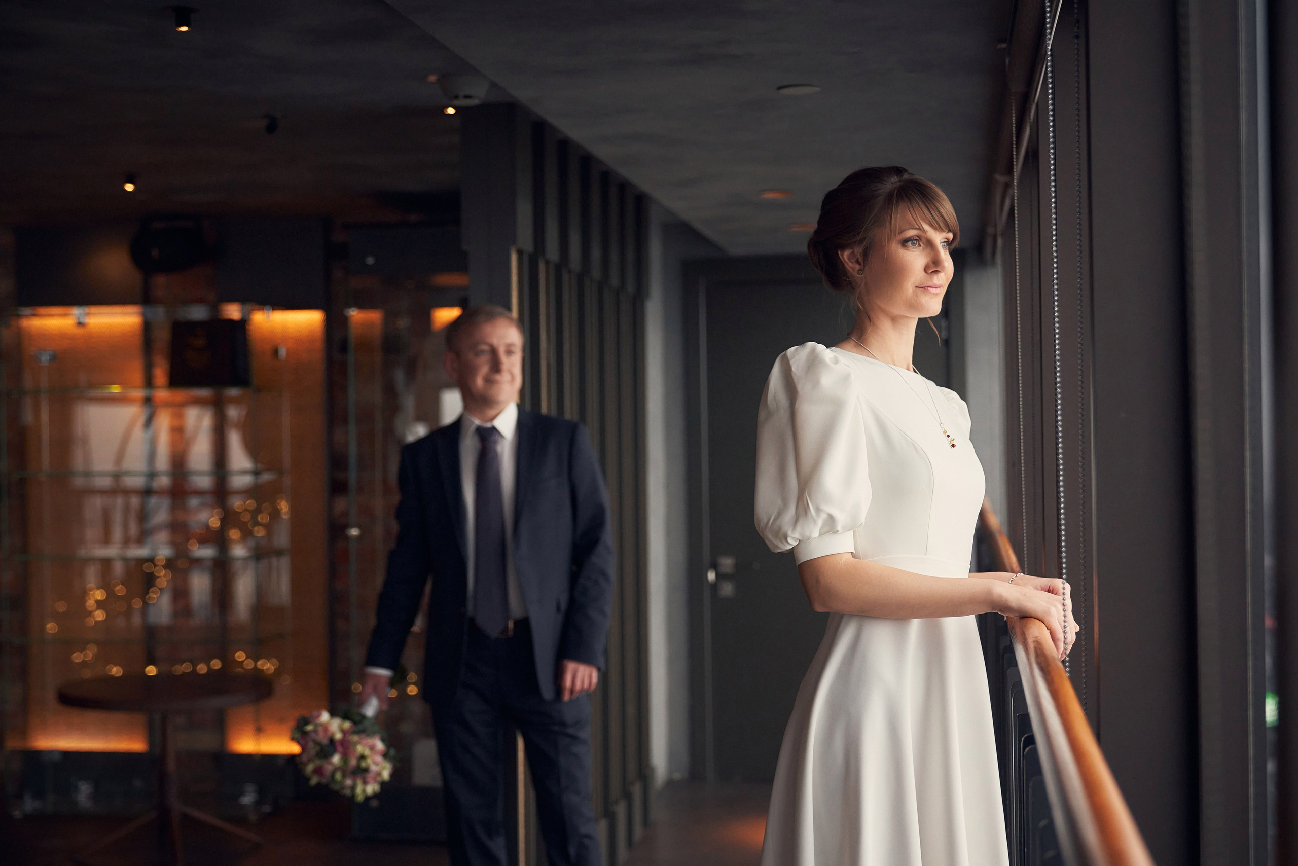 Свадебная Фотосессия в Москва-Сити, ресторан Birds