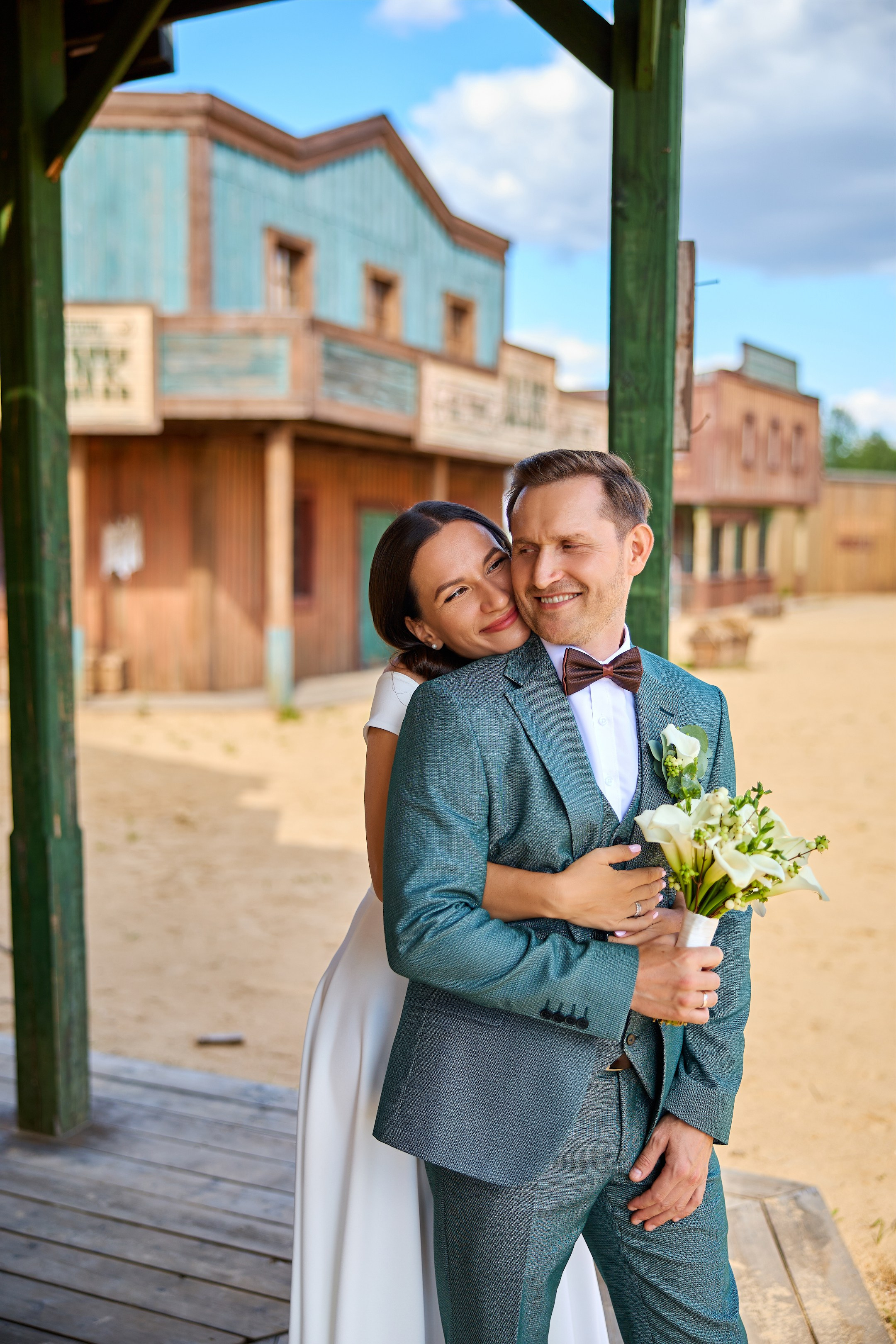 Свадебная фотосессия в Кинопарке Москино. Свадебный фотограф Сергей Колбинский